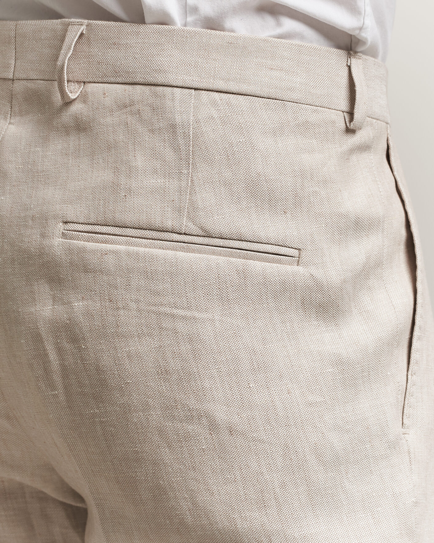 Homme | Pantalons | Oscar Jacobson | Dandy Linen Trousers Off White