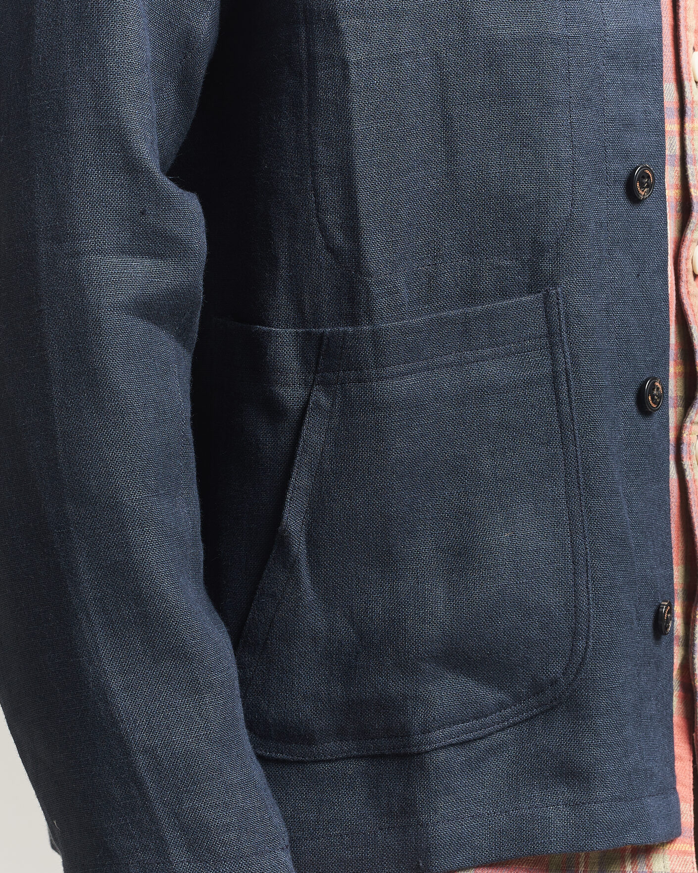 Homme | Chemises | Peregrine | Windsor Linen Shacket Navy