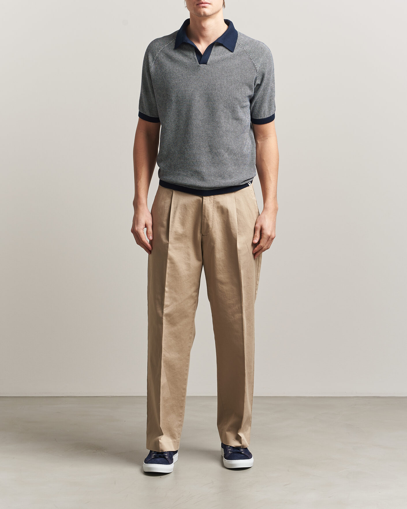 Homme | Polos | Peregrine | Lynton Cotton Polo Navy
