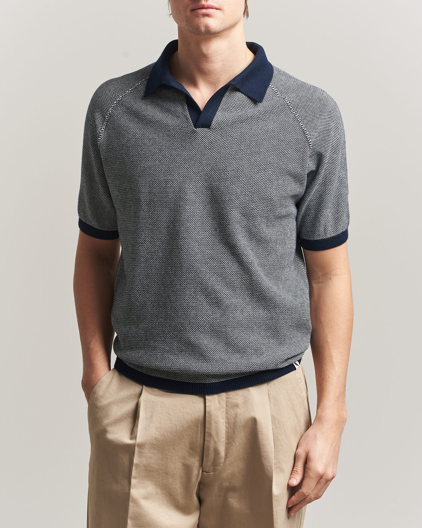 Homme | Polos | Peregrine | Lynton Cotton Polo Navy
