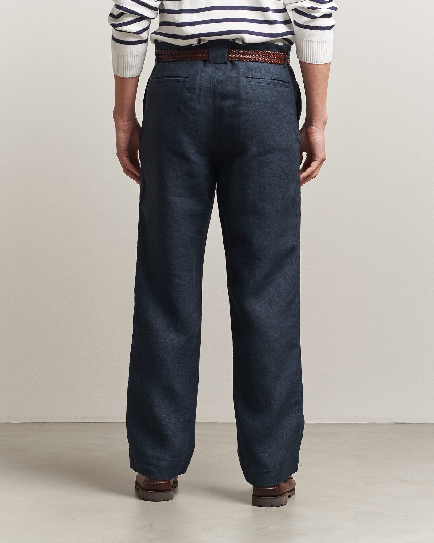 Homme | Pantalons | Peregrine | Windsor Linen Trousers Navy