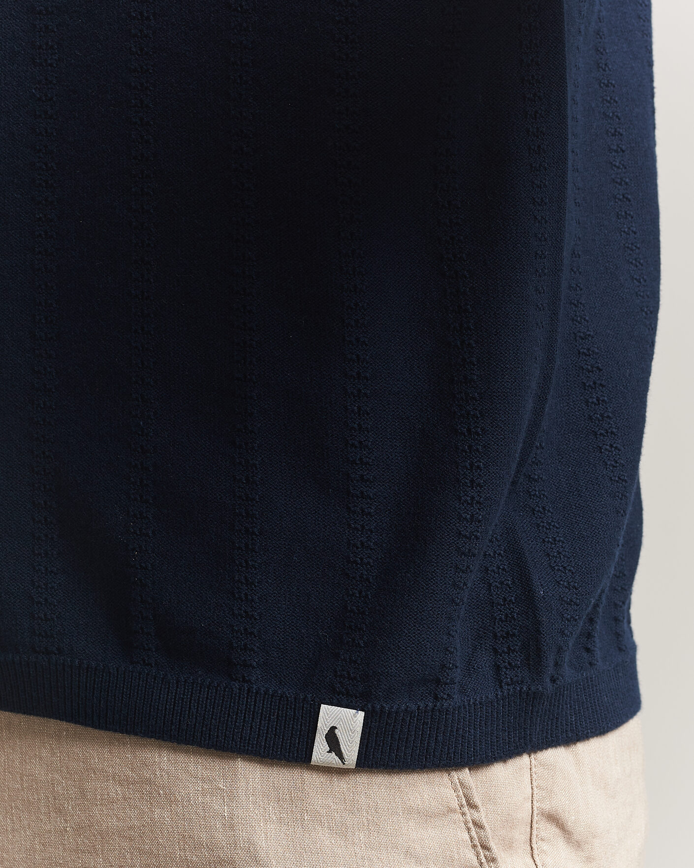 Homme | Polos | Peregrine | Alma Cotton Structure Polo Navy