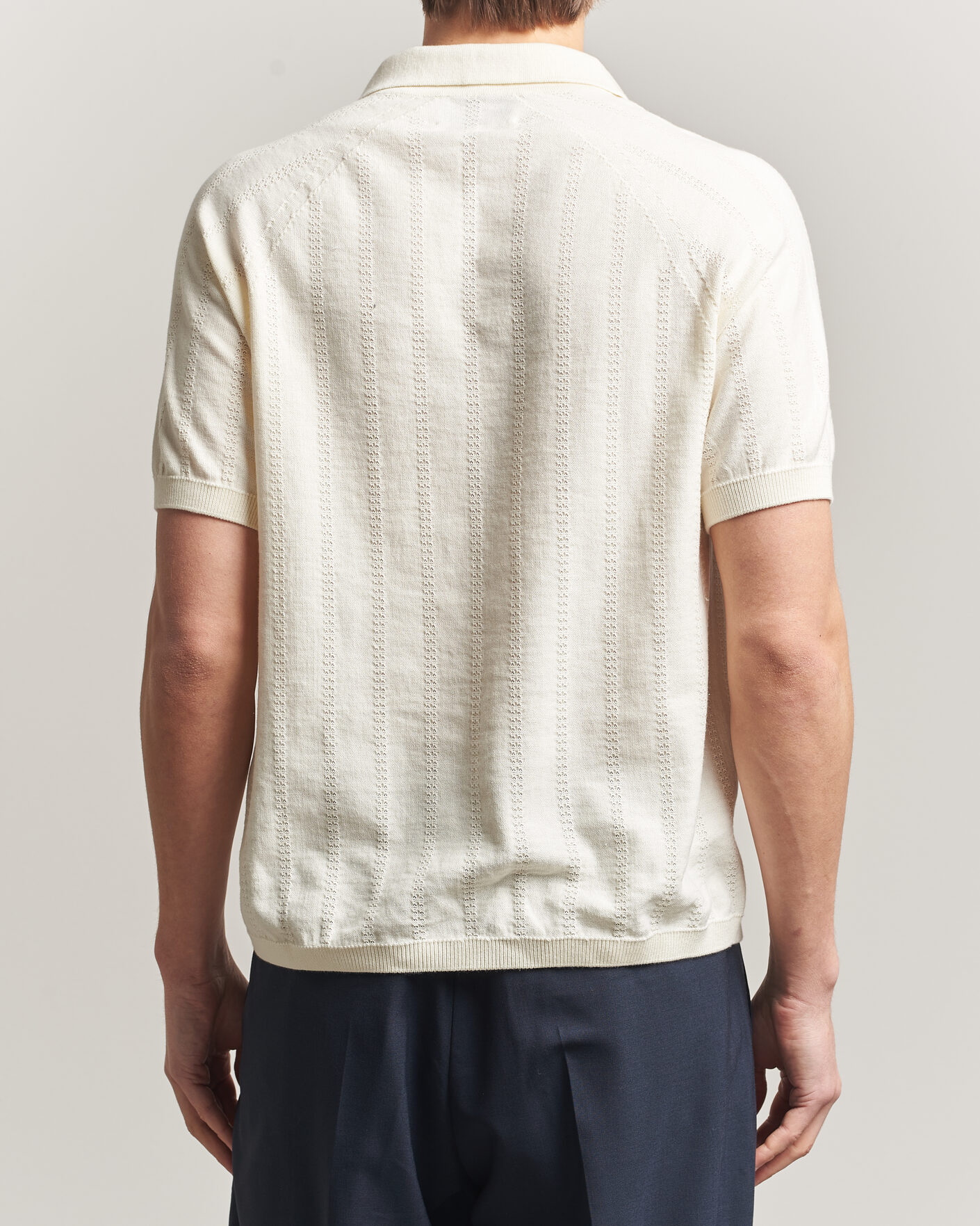 Homme | Polos | Peregrine | Alma Cotton Structure Polo White