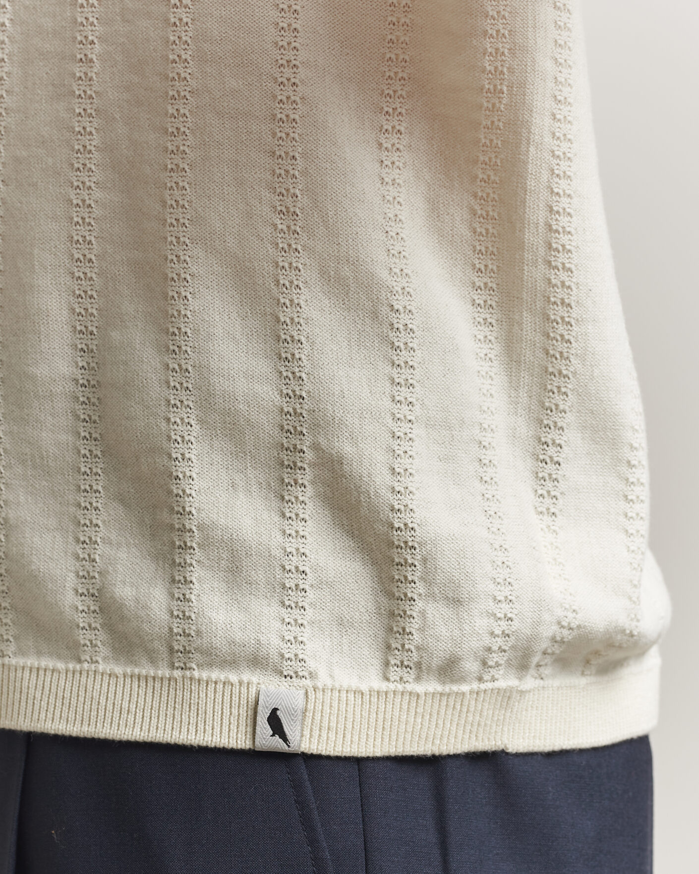 Homme | Polos | Peregrine | Alma Cotton Structure Polo White