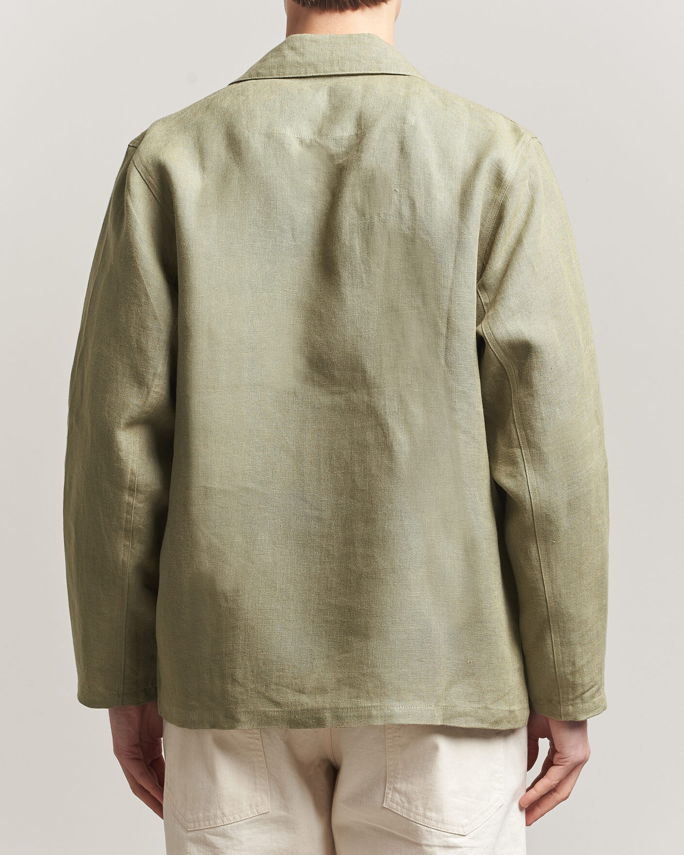 Homme | Chemises | Peregrine | Windsor Linen Shacket Khaki