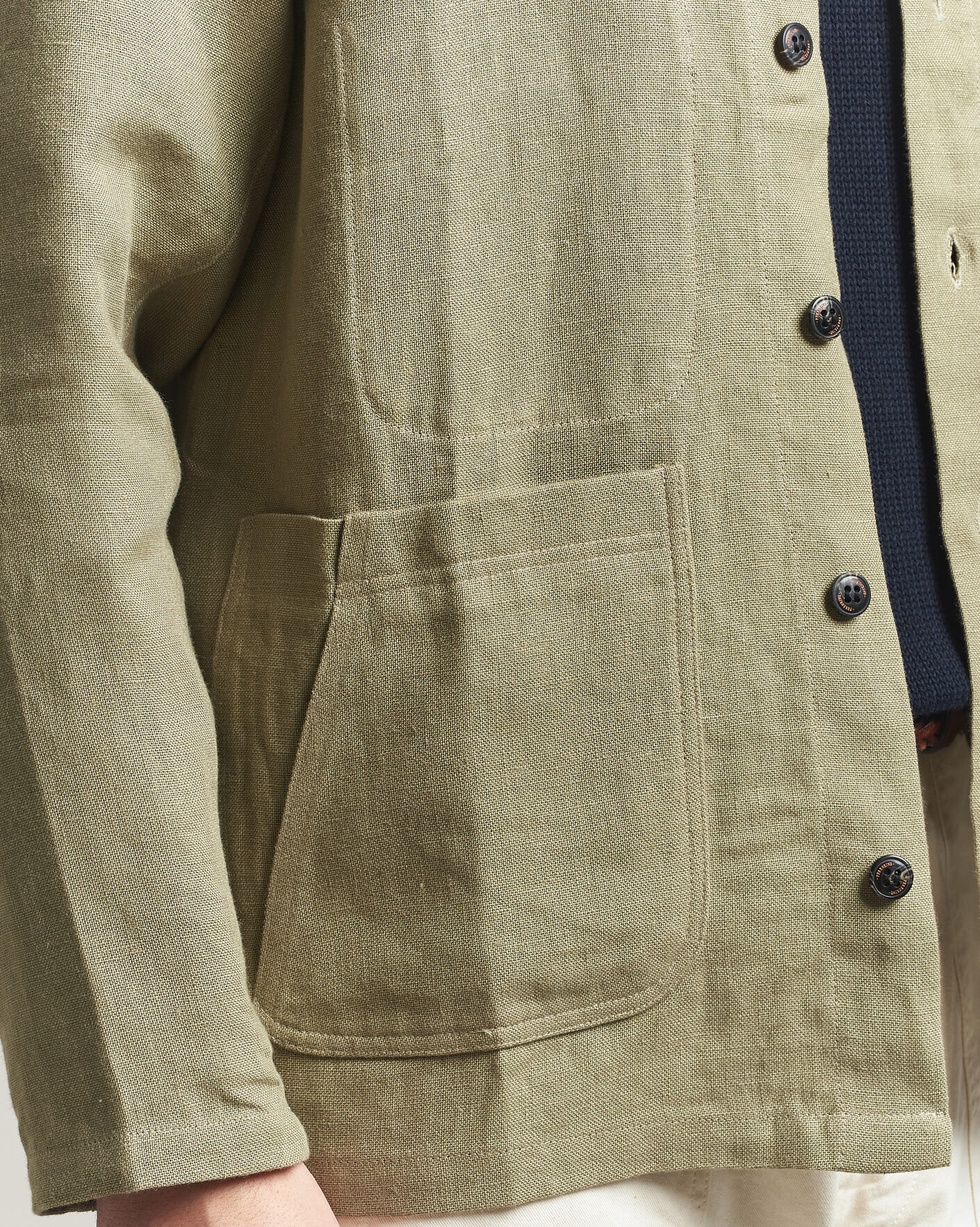 Homme | Chemises | Peregrine | Windsor Linen Shacket Khaki