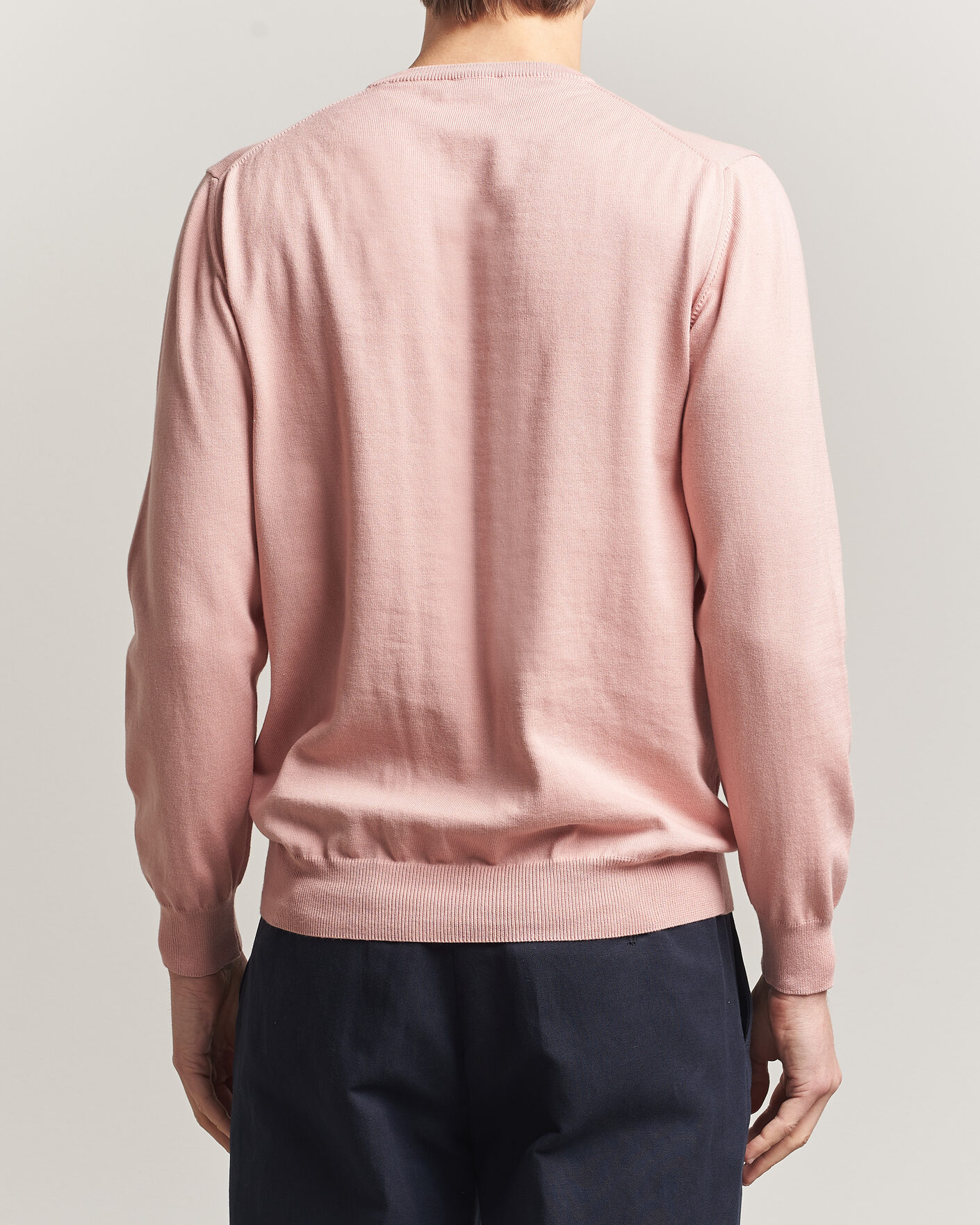 Homme | Pulls Et Tricots | Morgano | Supersoft Egyptian Cotton Crew Neck Soft Pink