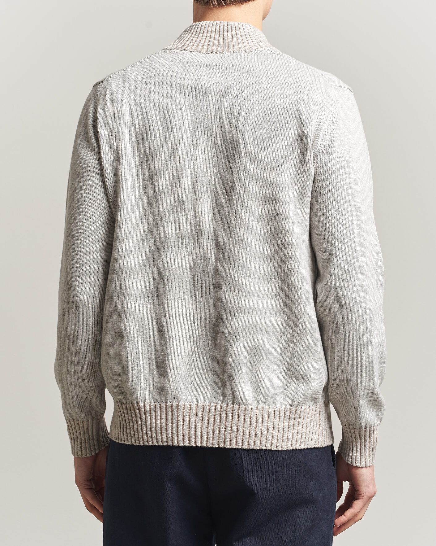 Homme | Pulls Et Tricots | Morgano | Cotton/Cashmere Knitted Cardigan Light Grey