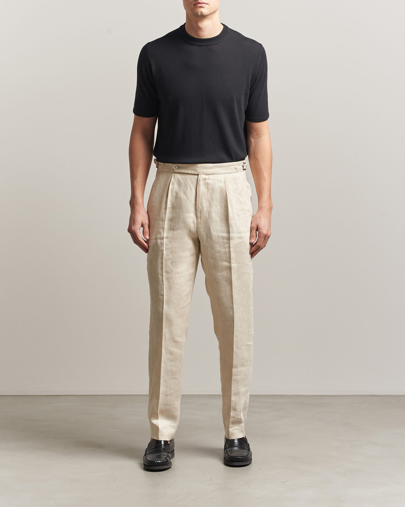 Homme | T-shirts | Morgano | Knitted Cotton Crepe T-Shirt Black