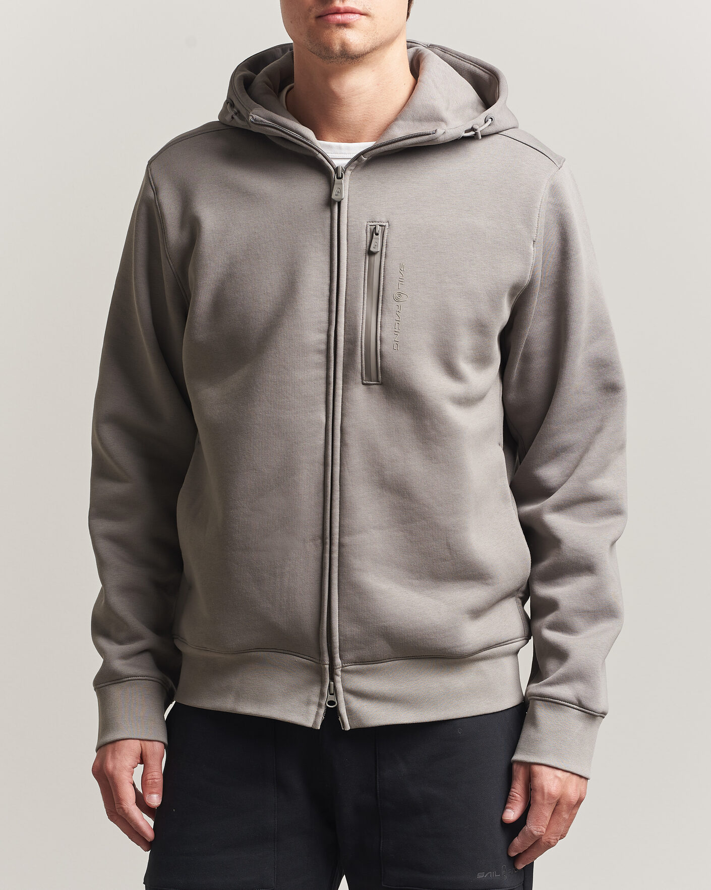 Homme | Pulls Et Tricots | Sail Racing | Bowman Monochrome Full Zip Hoodie Oyster