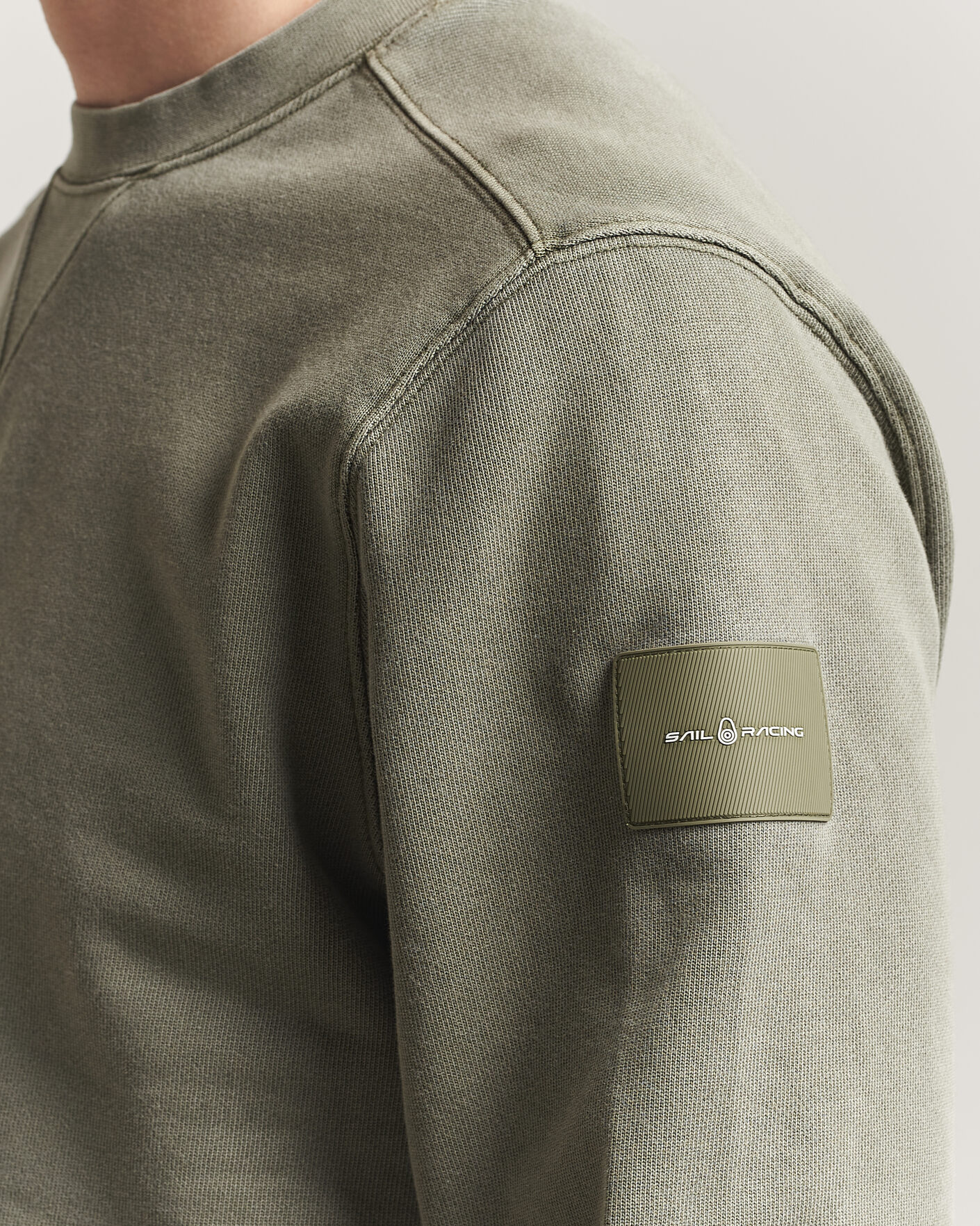Homme | Pulls Et Tricots | Sail Racing | Wind Pigment Dyed Sweatshirt Mud Green