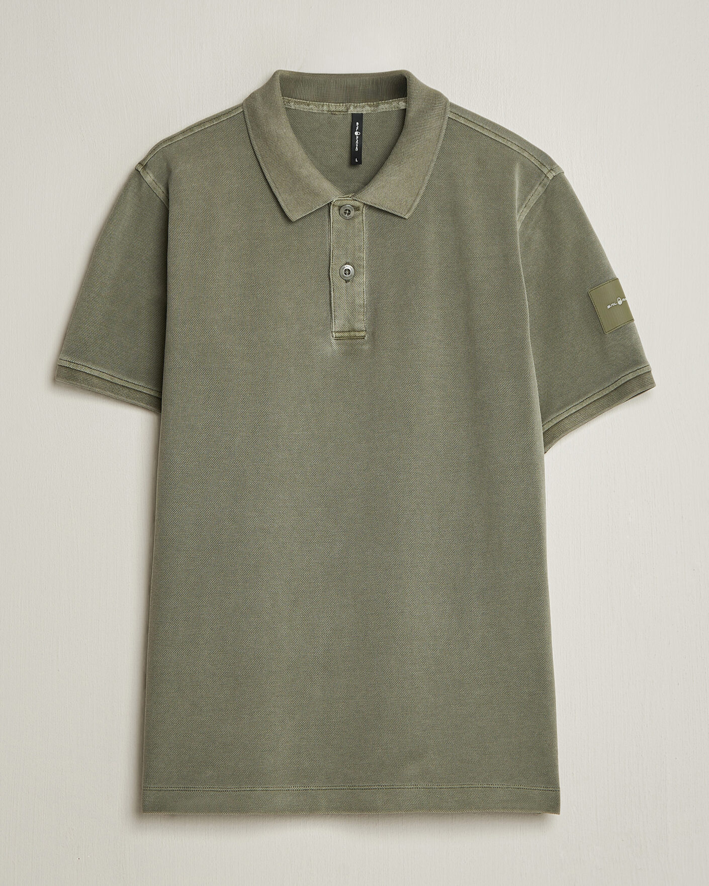 Homme | Polos | Sail Racing | Wind Pigment Dyed Polo Mud Green