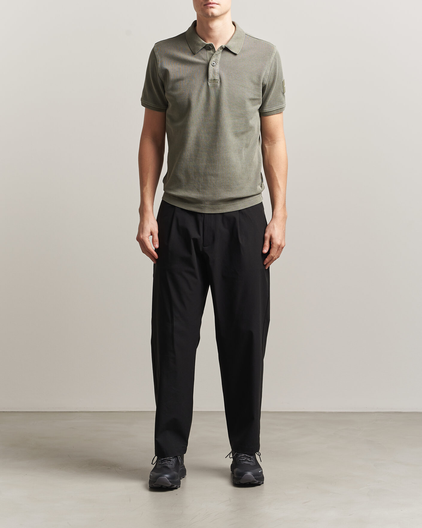 Homme | Polos | Sail Racing | Wind Pigment Dyed Polo Mud Green