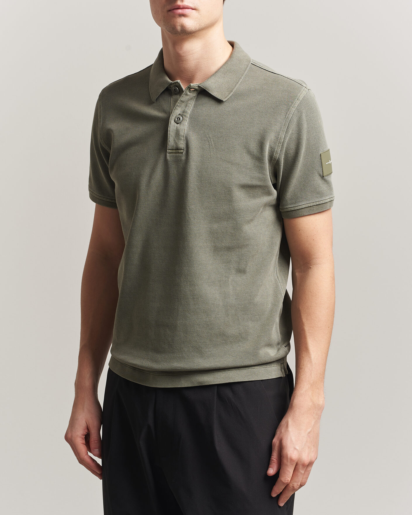 Homme | Polos | Sail Racing | Wind Pigment Dyed Polo Mud Green