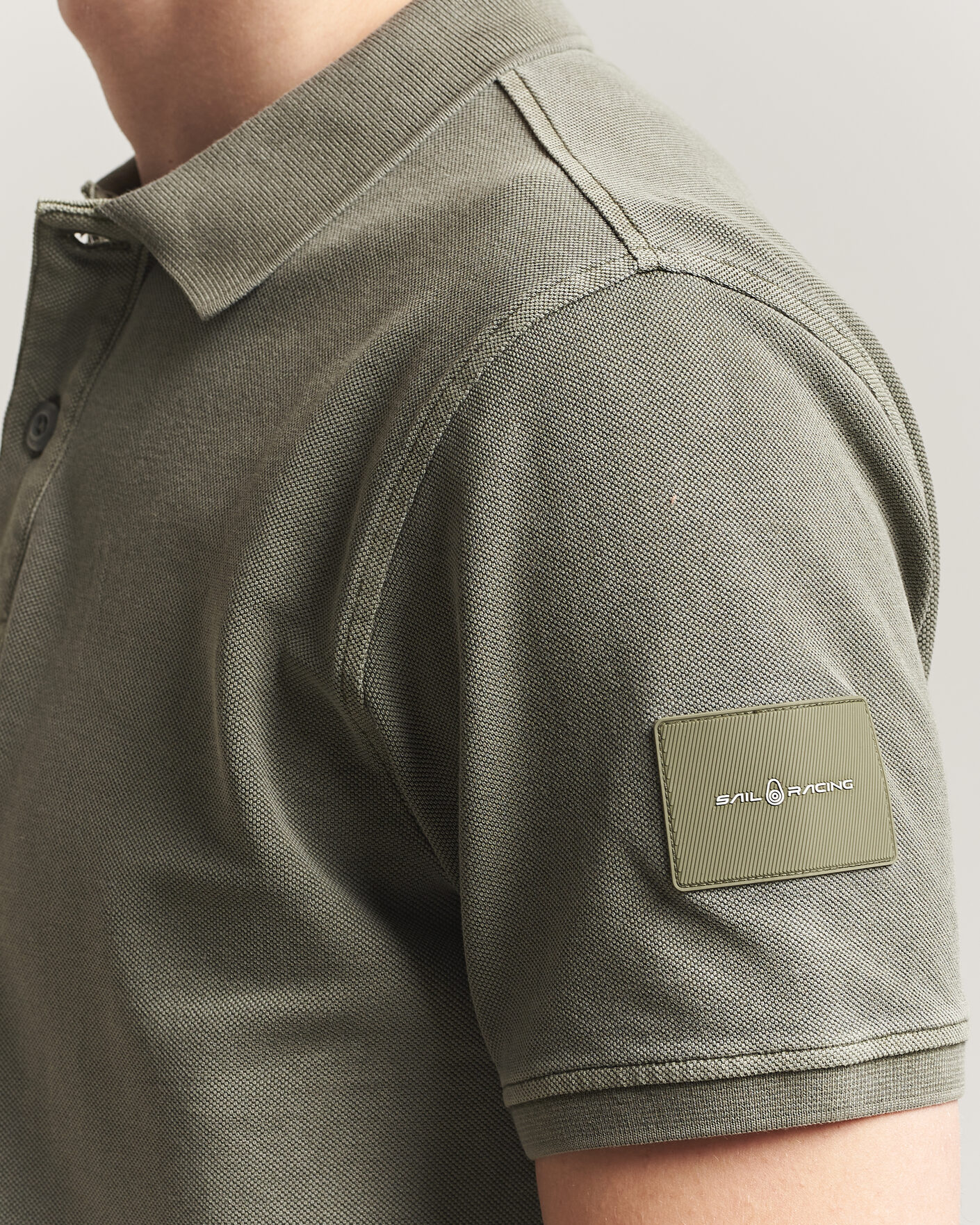 Homme | Polos | Sail Racing | Wind Pigment Dyed Polo Mud Green