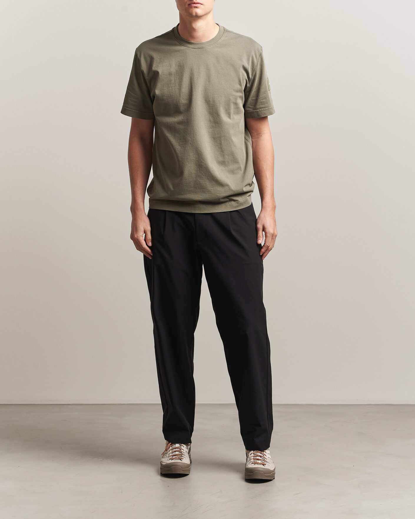 Homme | T-shirts | Sail Racing | Wind Pigment Dyed T-Shirt Mud Green