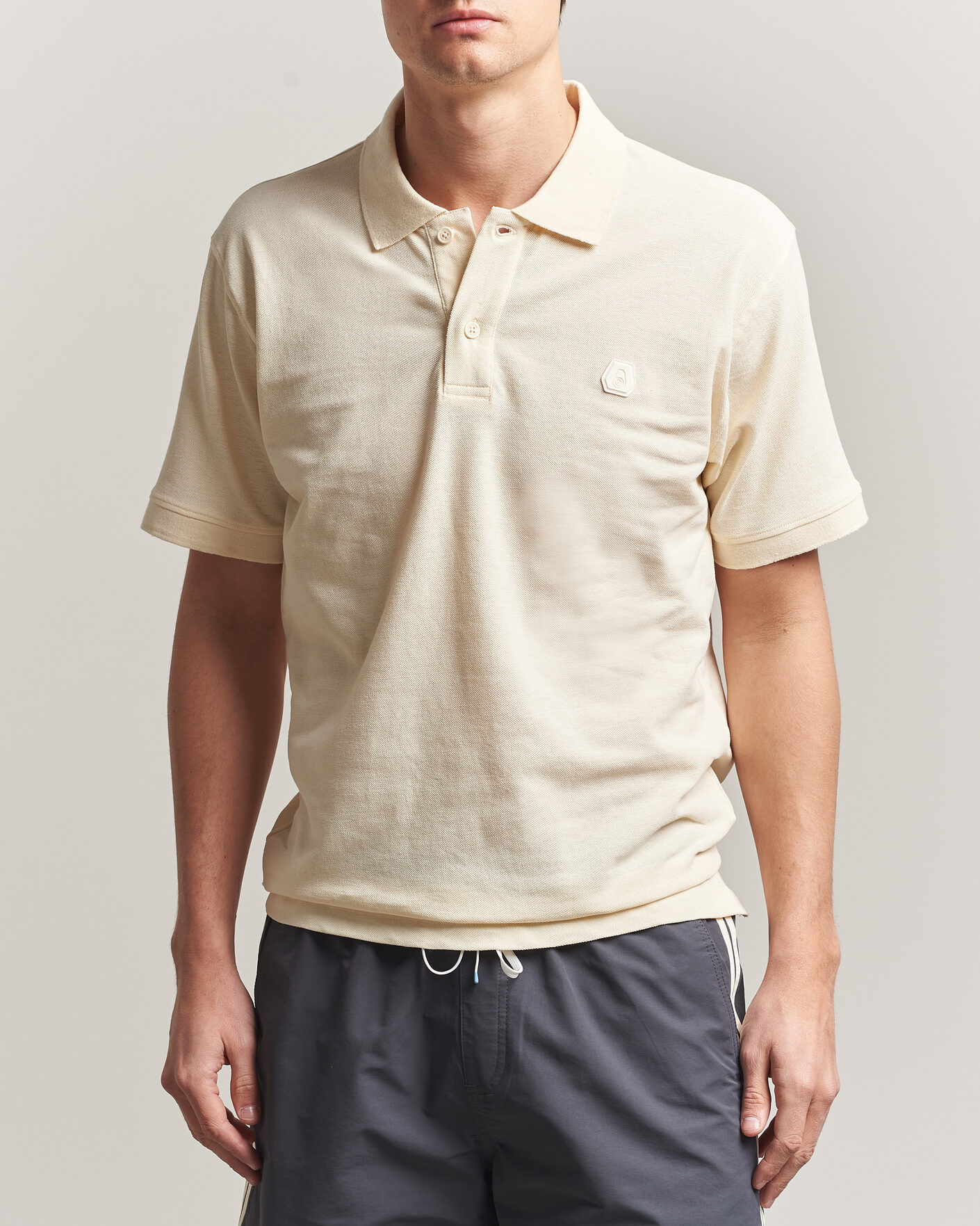 Homme | Polos | Sail Racing | Tornado Cotton/Linen Pique Polo Off White
