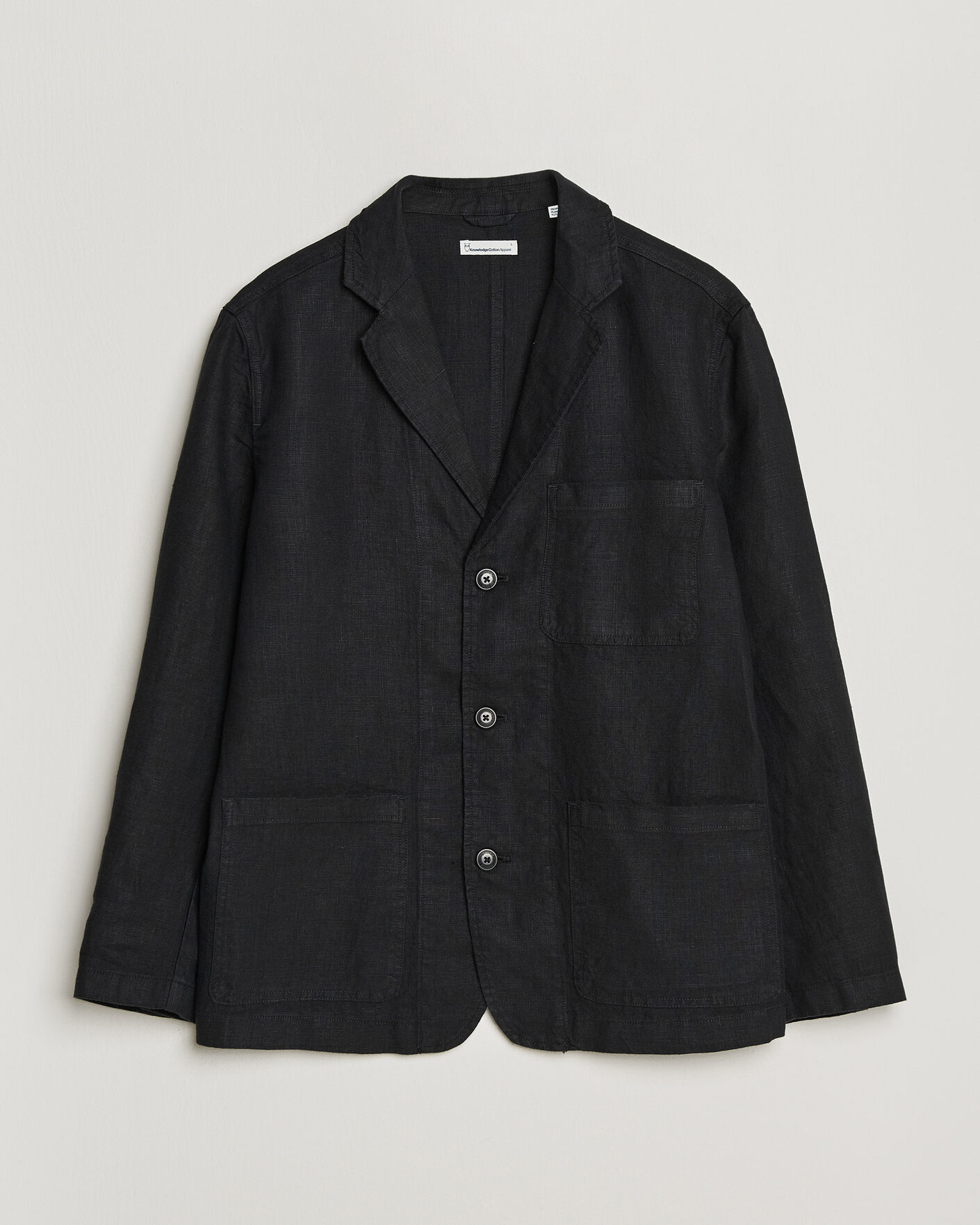 Homme | Blazers | KnowledgeCotton Apparel | Linen Blazer Black