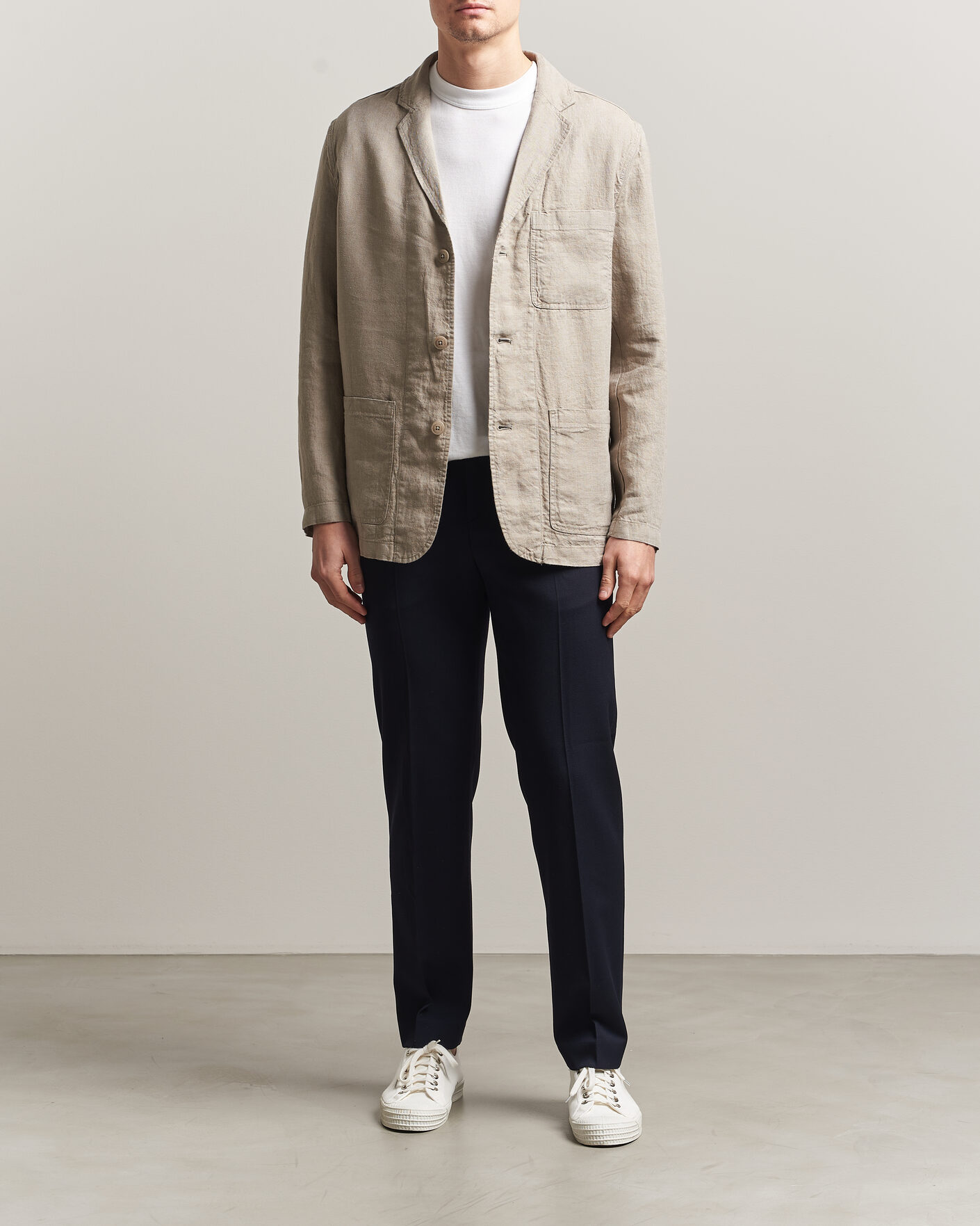 Homme | Blazers | KnowledgeCotton Apparel | Linen Blazer Twill