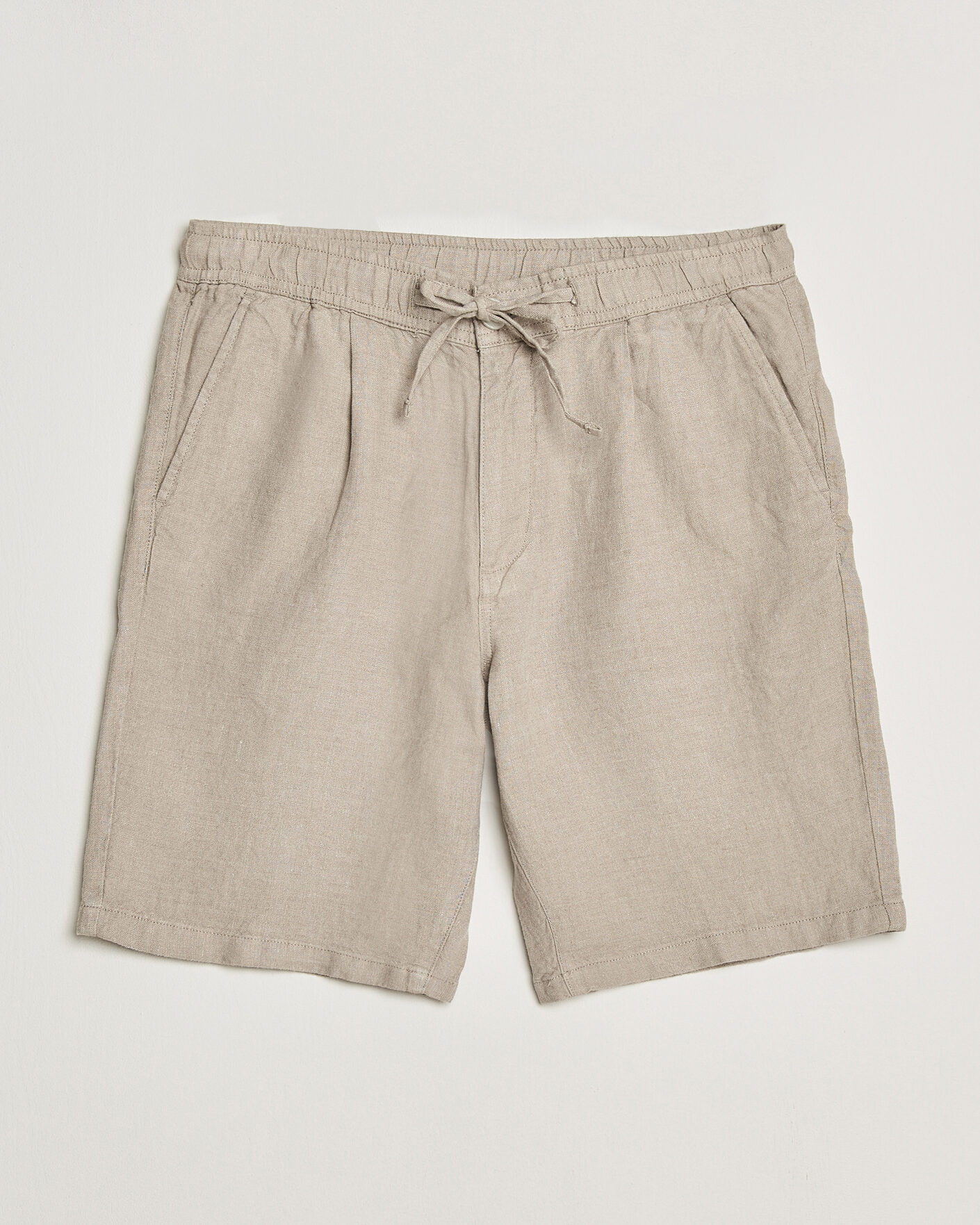 Homme | Shorts | KnowledgeCotton Apparel | Loose Linen Shorts Twill
