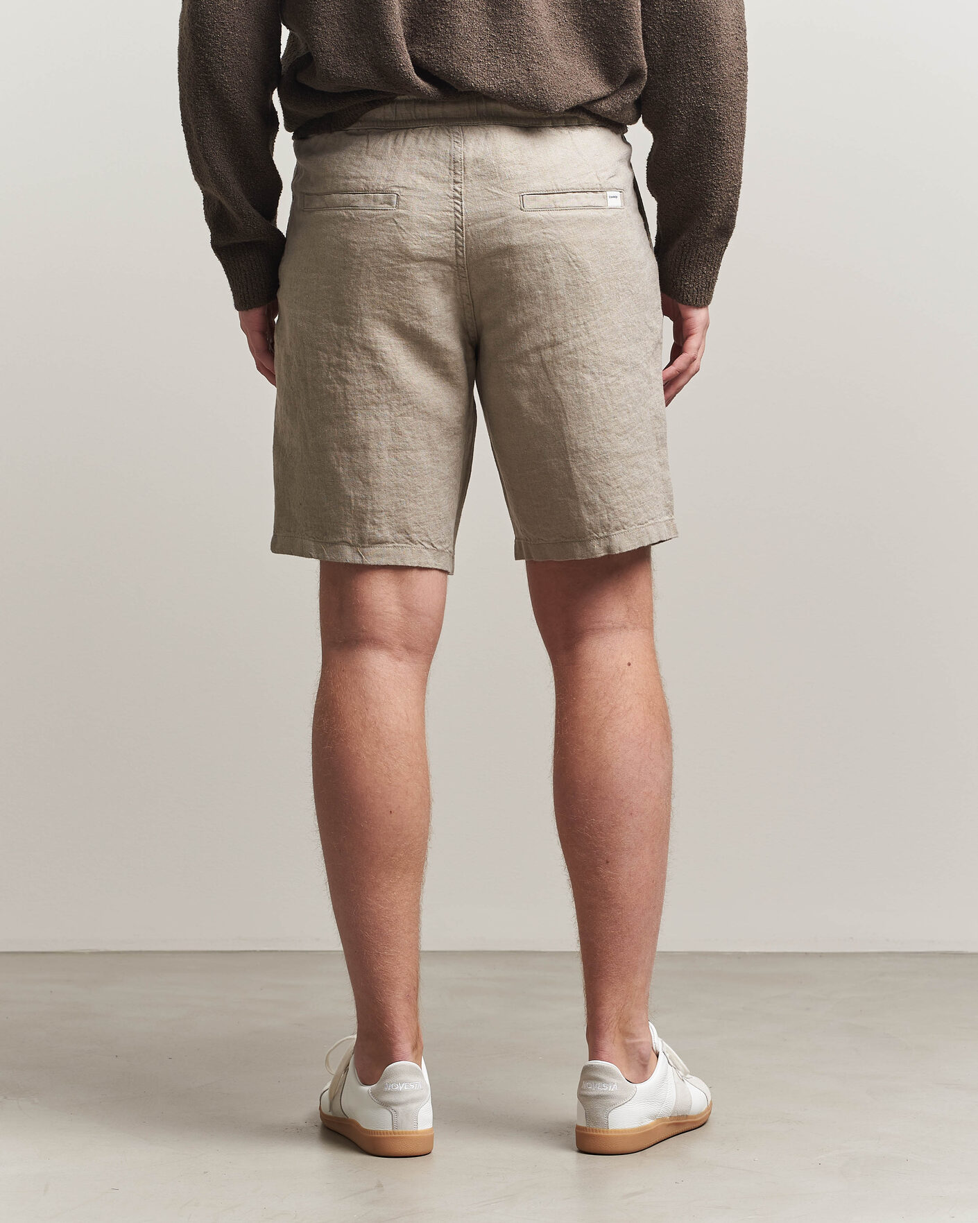 Homme | Shorts | KnowledgeCotton Apparel | Loose Linen Shorts Twill