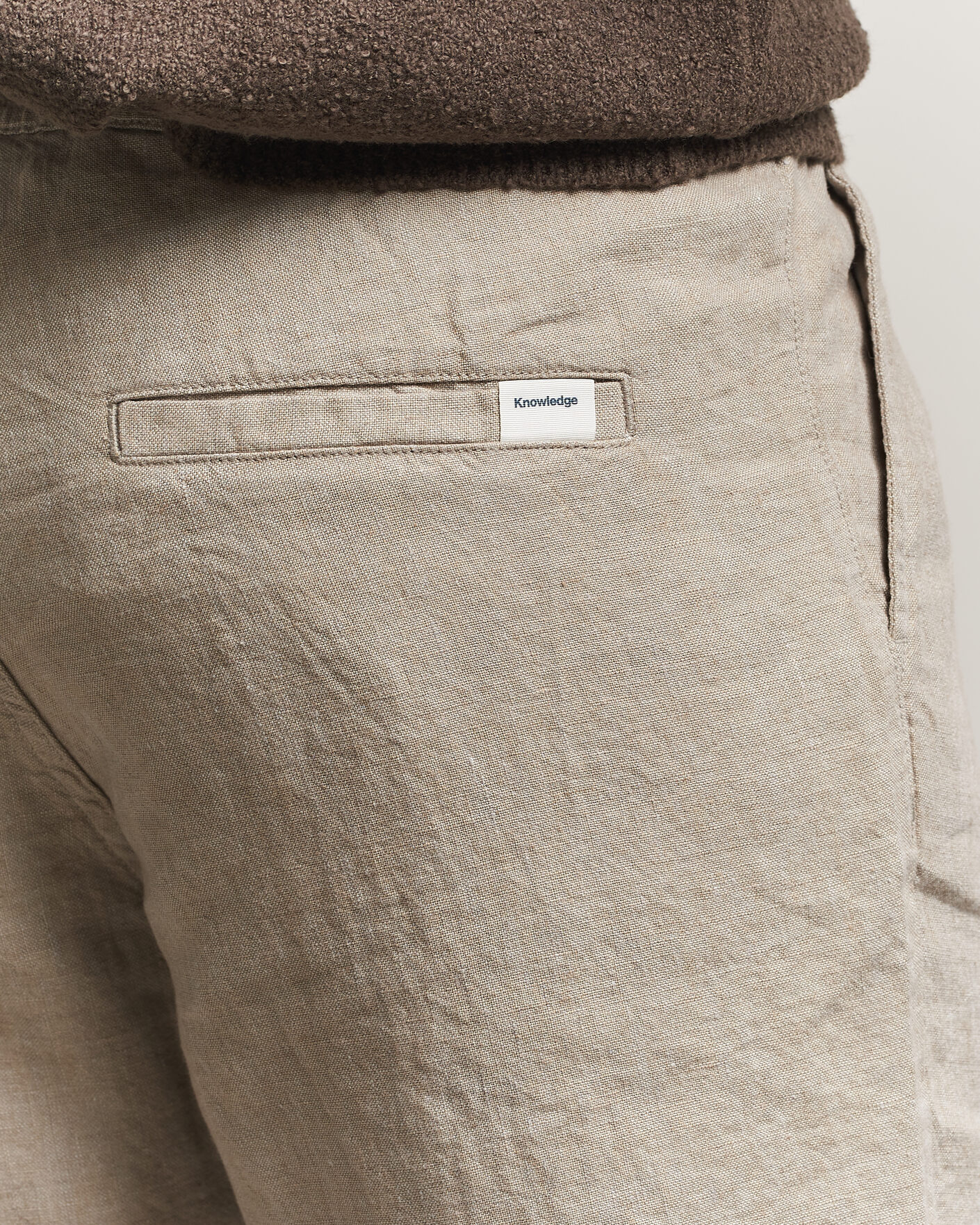 Homme | Shorts | KnowledgeCotton Apparel | Loose Linen Shorts Twill