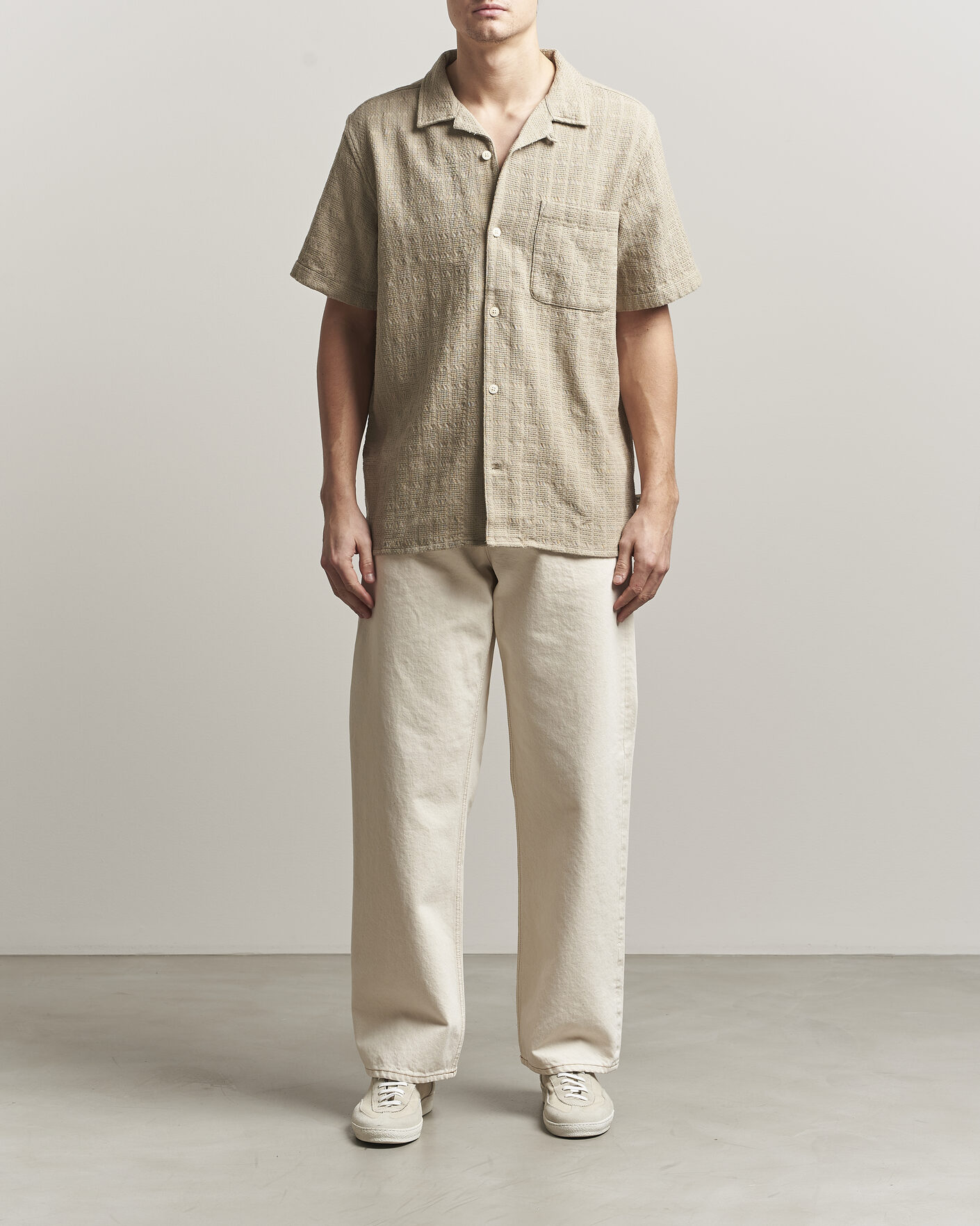 Homme | Chemises | KnowledgeCotton Apparel | Structured Cotton Dobby Shirt Twill