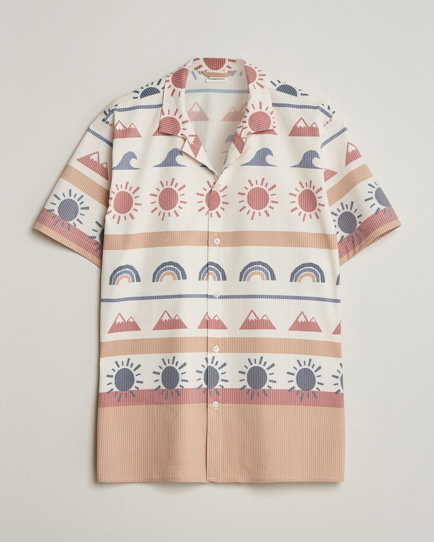 Homme | Chemises | KnowledgeCotton Apparel | Relaxed Printed AOP Short Sleeve Shirt Multi
