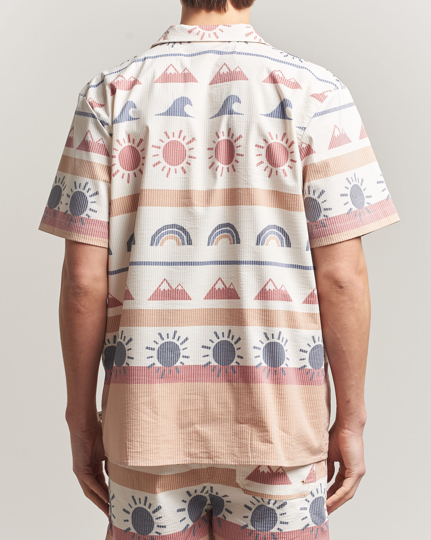 Homme | Chemises | KnowledgeCotton Apparel | Relaxed Printed AOP Short Sleeve Shirt Multi