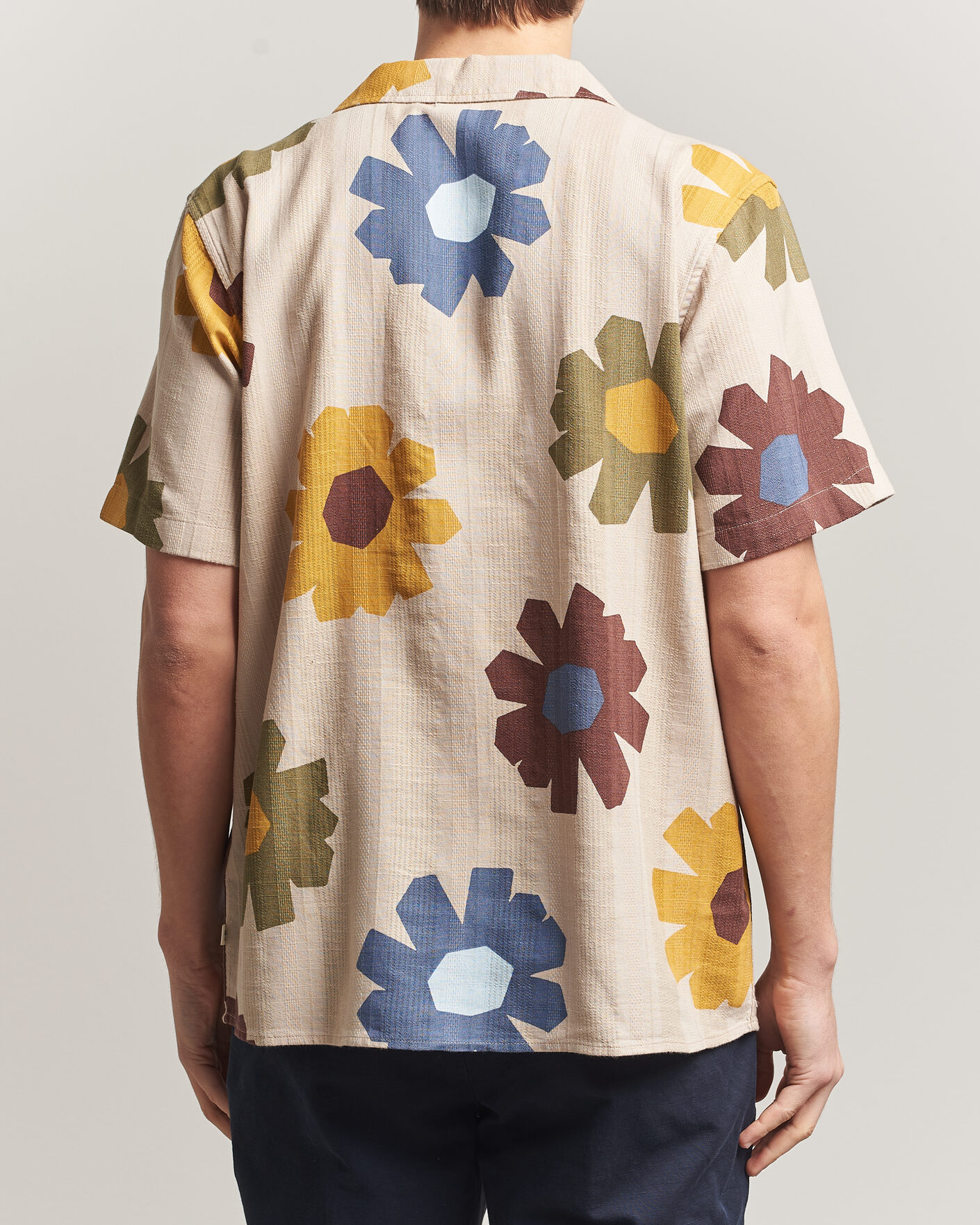 Homme | Chemises | KnowledgeCotton Apparel | Relaxed Printed Cotton Short Sleeve Shirt Multi