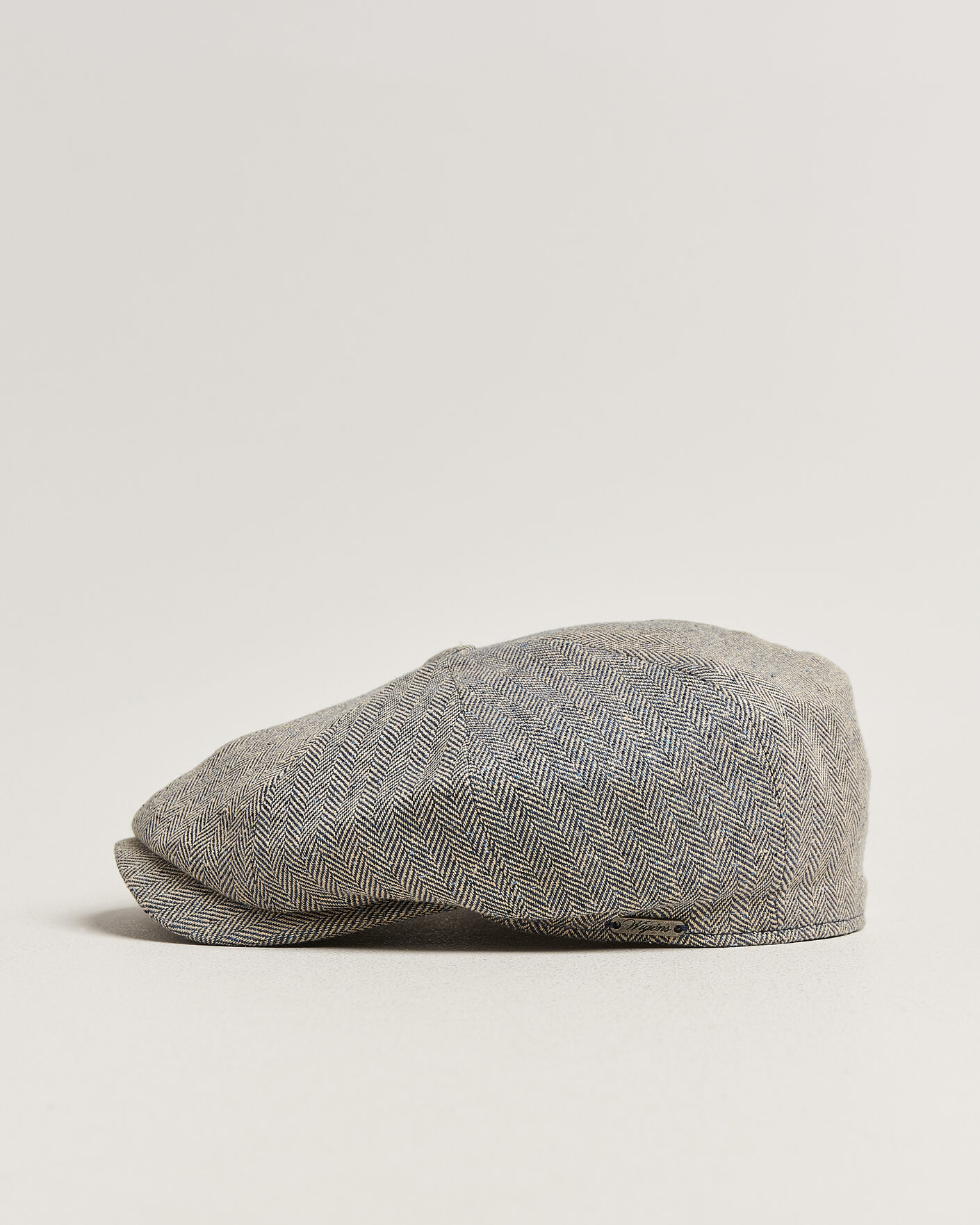Homme | Bobs Et Casquettes | Wigéns | Newsboy Retro Herringbone Cap Blue