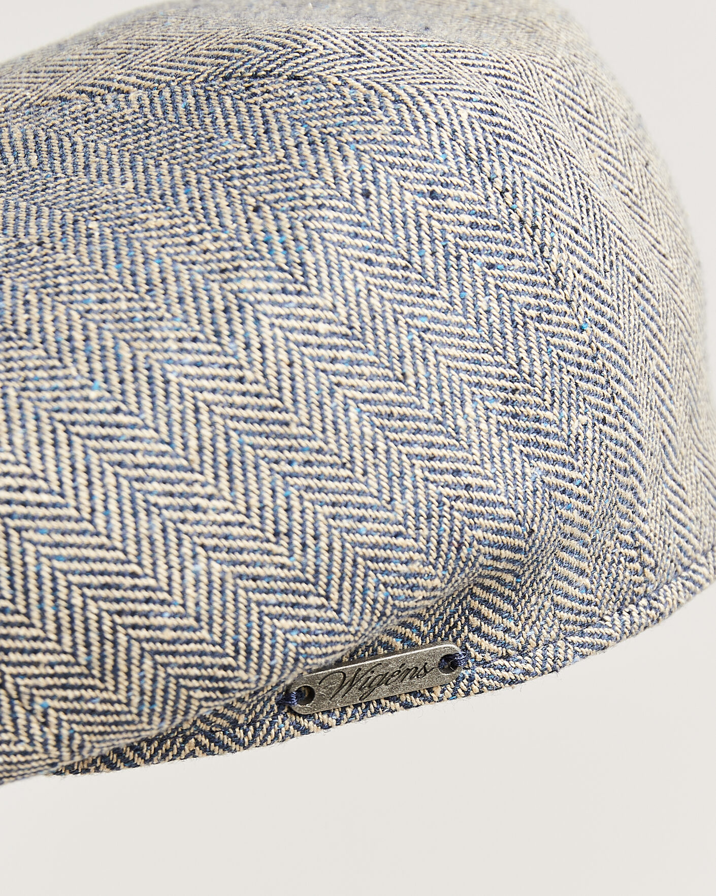 Homme | Bobs Et Casquettes | Wigéns | Newsboy Retro Herringbone Cap Blue