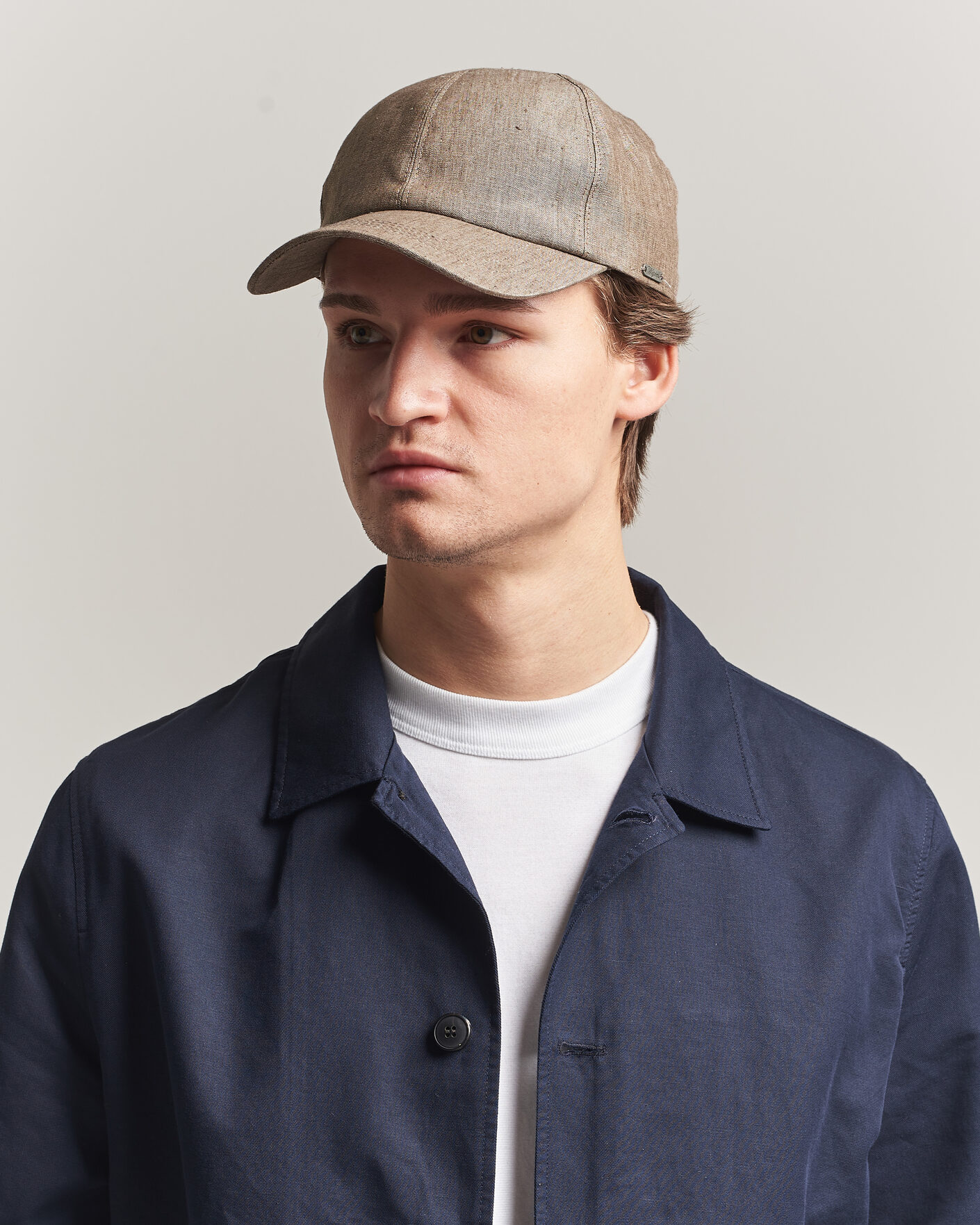 Homme | Bobs Et Casquettes | Wigéns | Baseball Linen Cap Light Brown