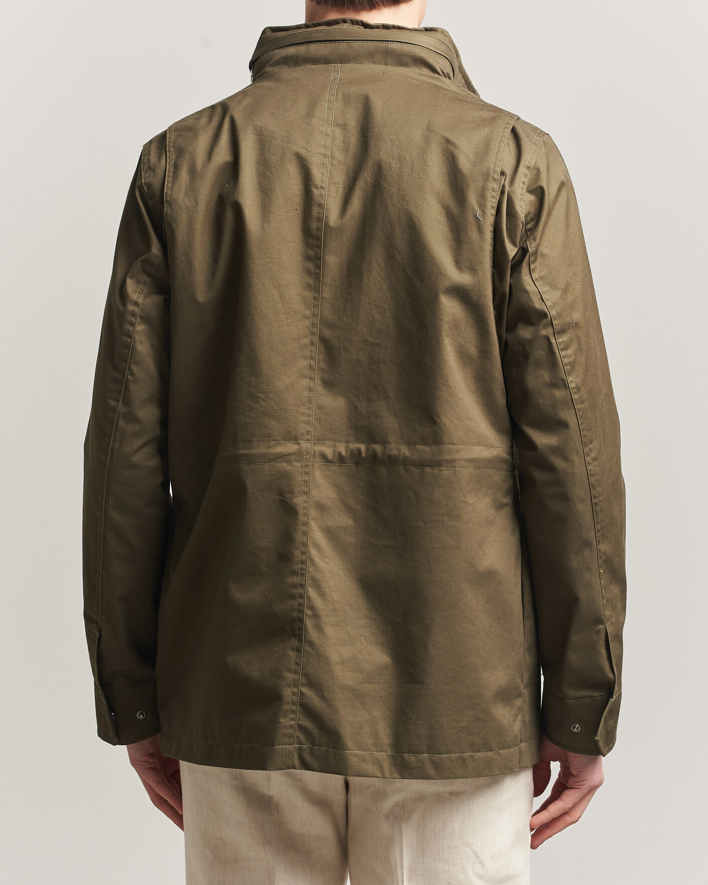 Homme | Manteaux Et Vestes | Oscar Jacobson | M65 Coated Cotton Field Jacket Olive