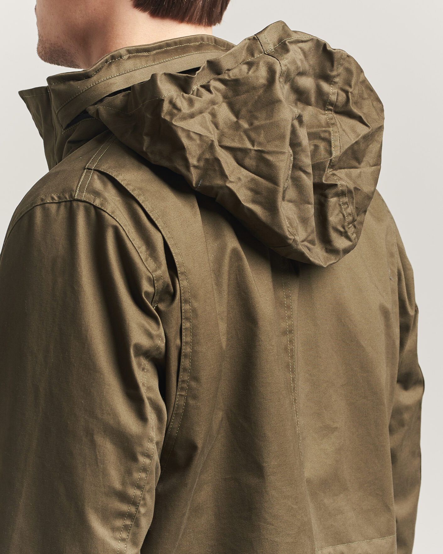 Homme | Manteaux Et Vestes | Oscar Jacobson | M65 Coated Cotton Field Jacket Olive