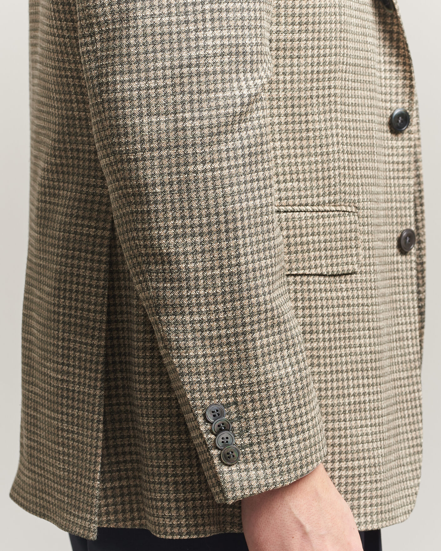 Homme | Blazers | Oscar Jacobson | Robert Wool/Silk/Cotton Blazer Green