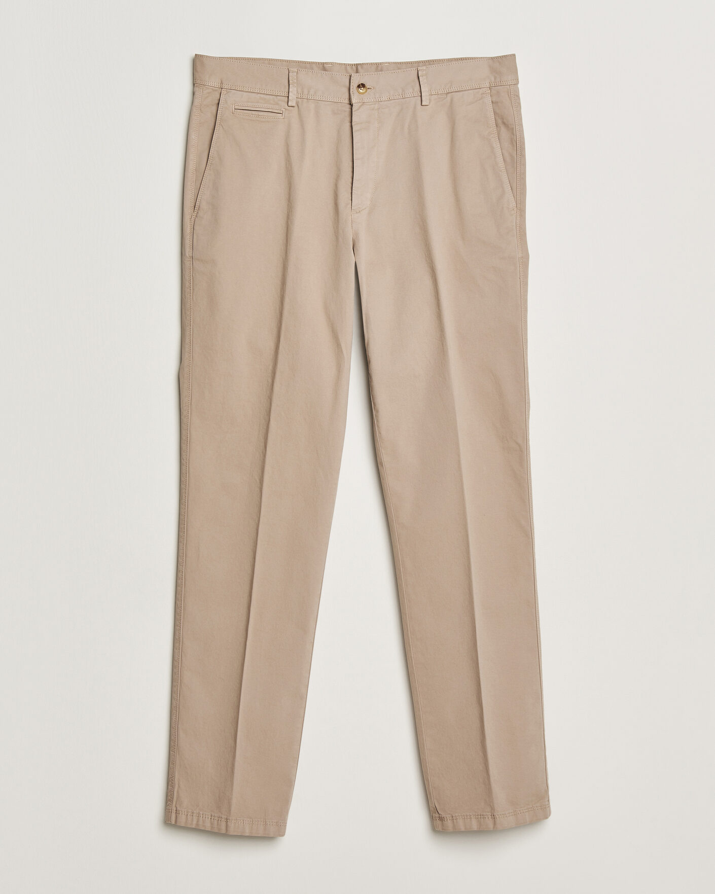 Homme | Pantalons | Oscar Jacobson | Danik Cotton Trousers Beige