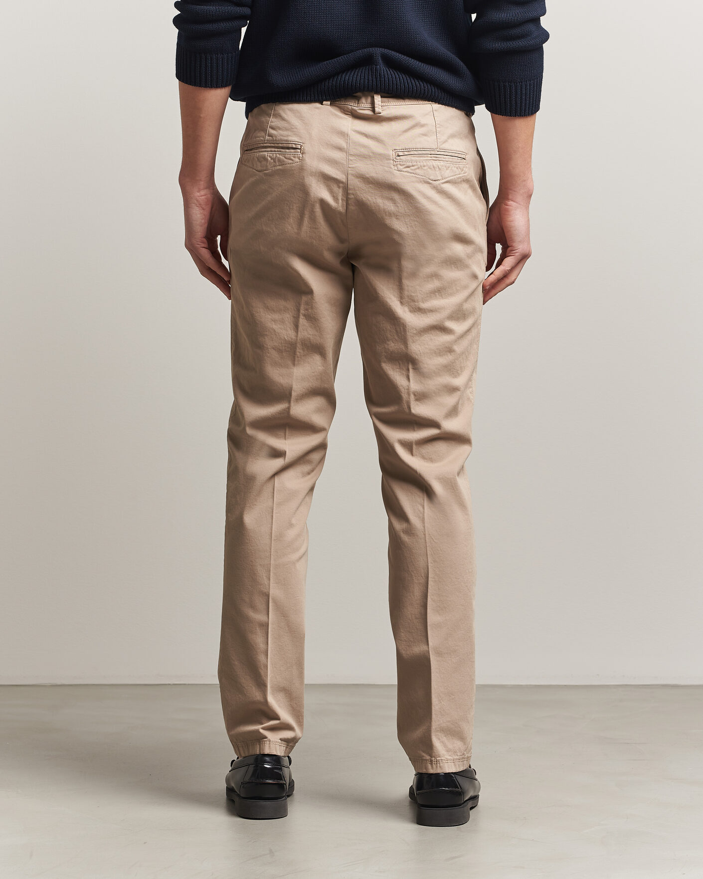 Homme | Pantalons | Oscar Jacobson | Danik Cotton Trousers Beige