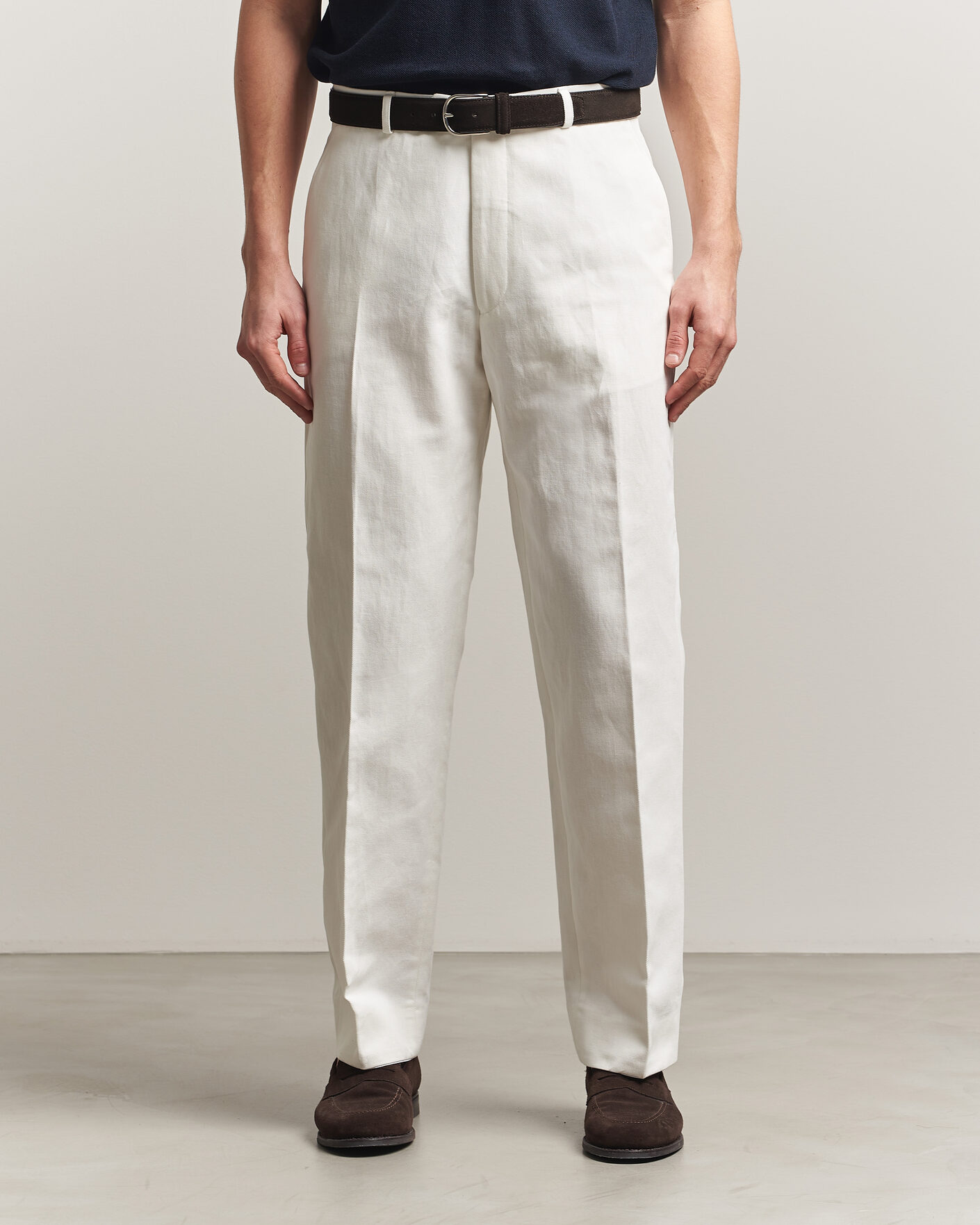 Homme | Pantalons | Oscar Jacobson | Dell Cotton Trousers White