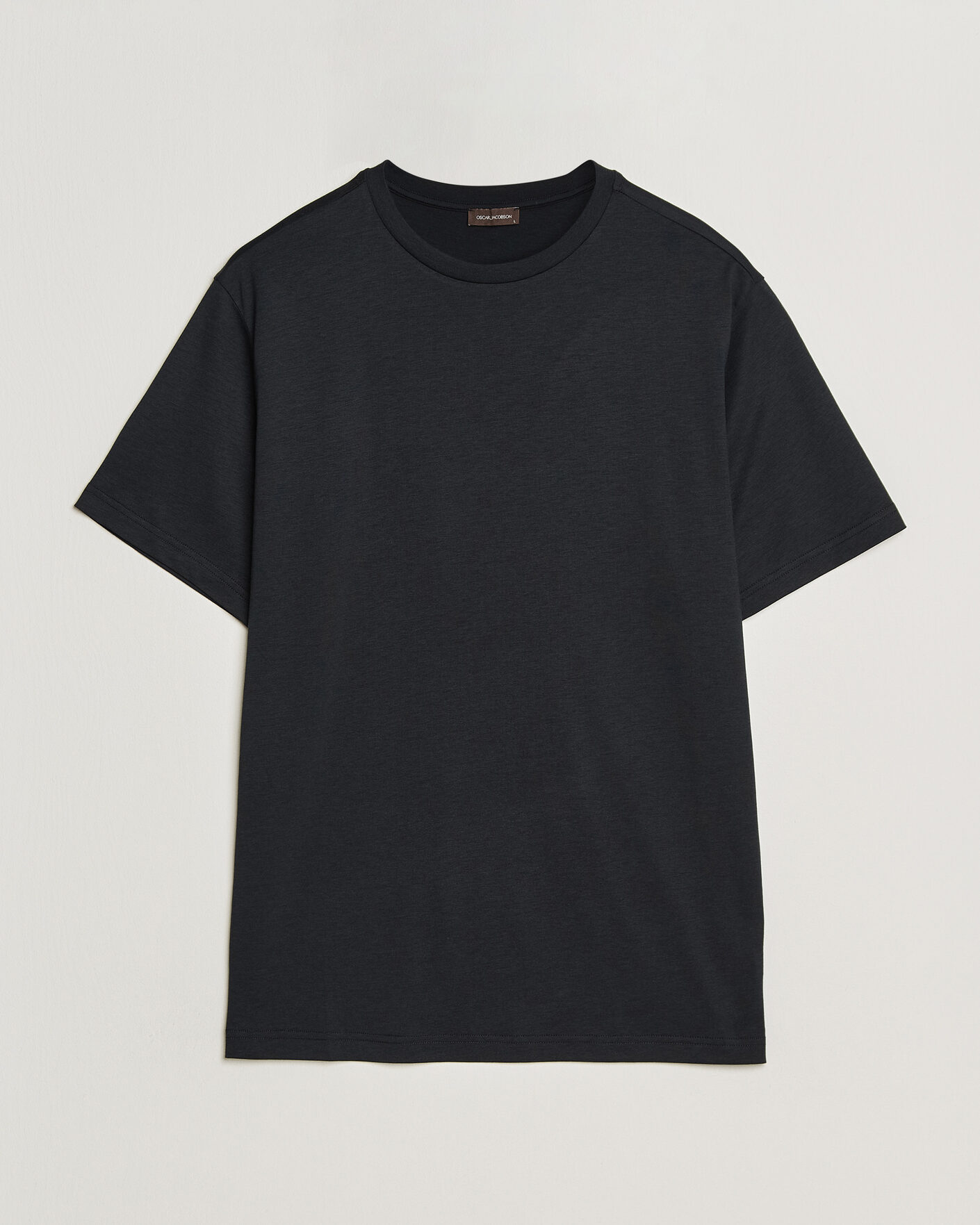 Homme | T-shirts | Oscar Jacobson | Kim Lyocel/Cotton T-Shirt Black
