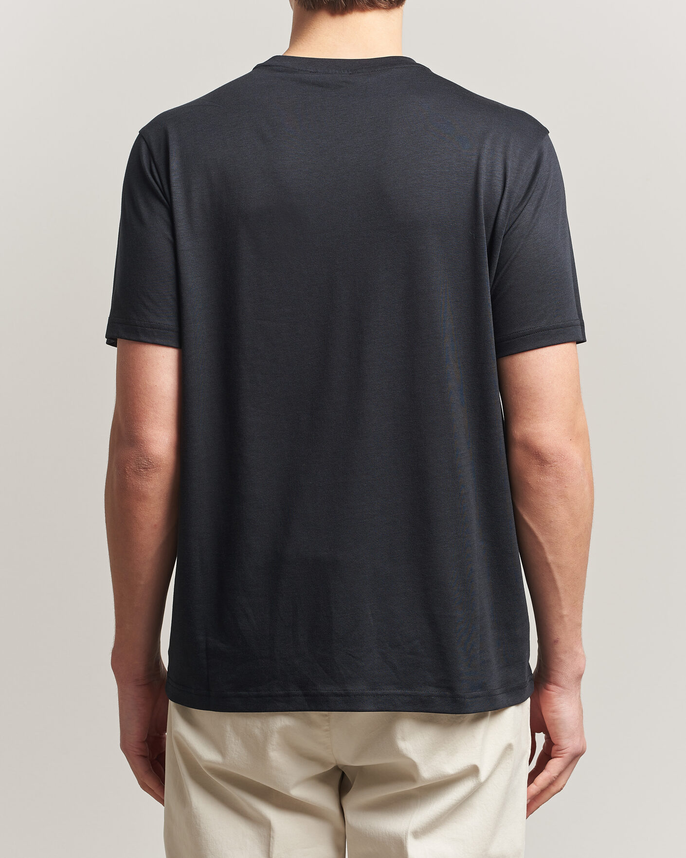 Homme | T-shirts | Oscar Jacobson | Kim Lyocel/Cotton T-Shirt Black