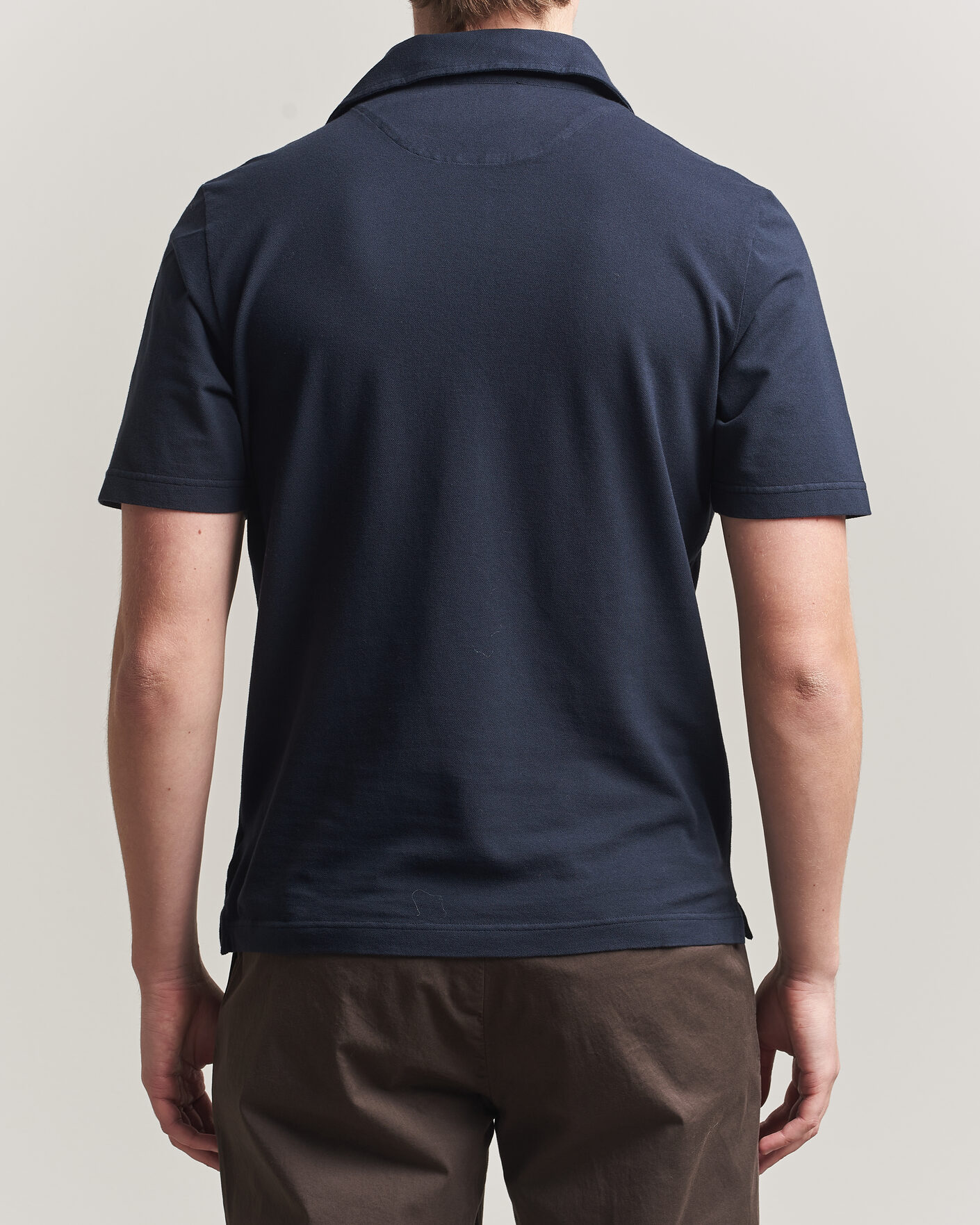 Homme | Polos | Zanone | Soft Cotton Piquet Polo Navy