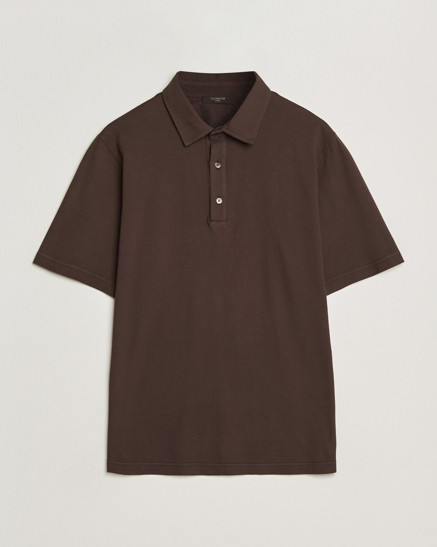 Homme | Polos | Zanone | Soft Cotton Piquet Polo Chocolate