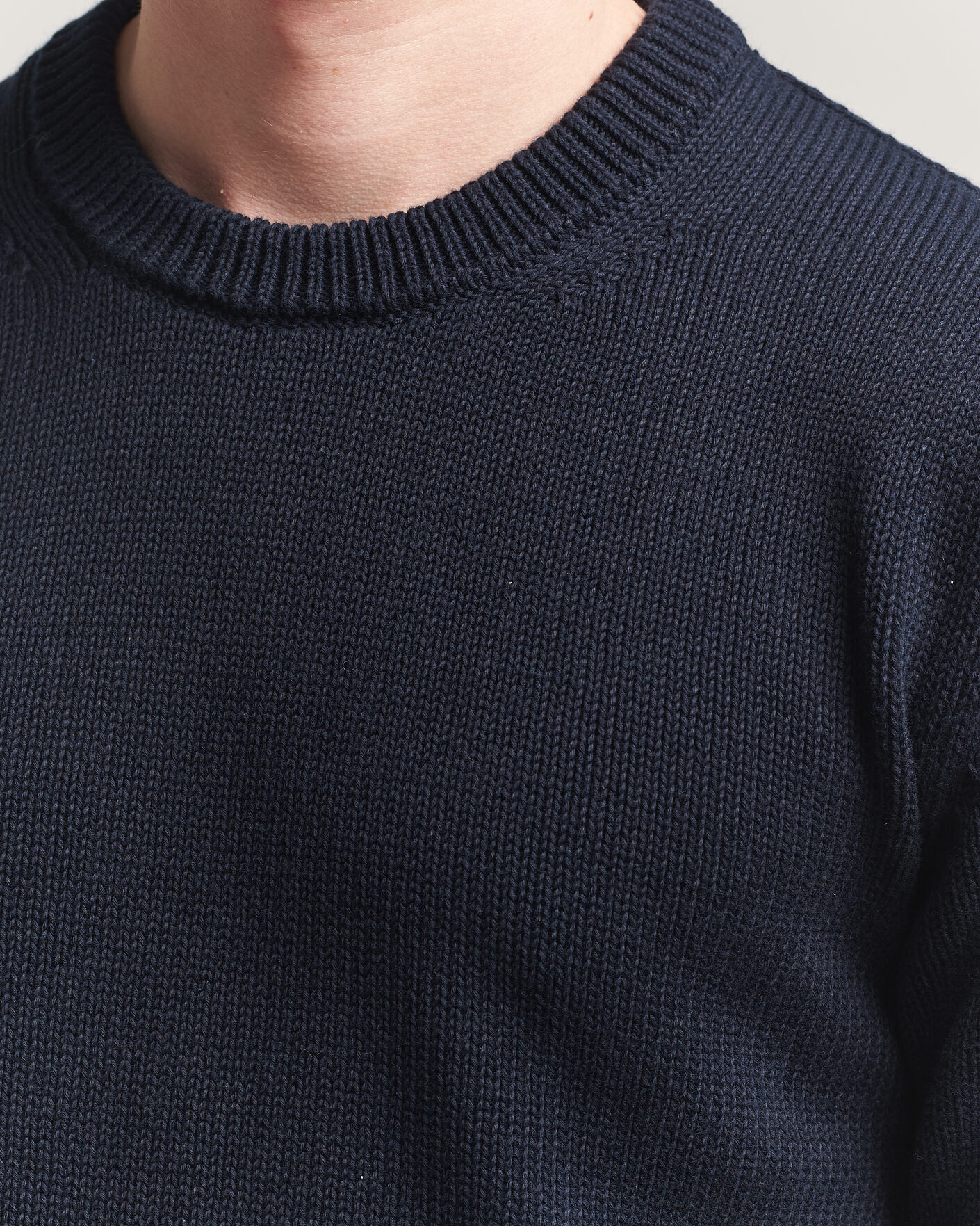 Homme | Pulls Et Tricots | Zanone | Soft Cotton Crew Neck Sweater Navy