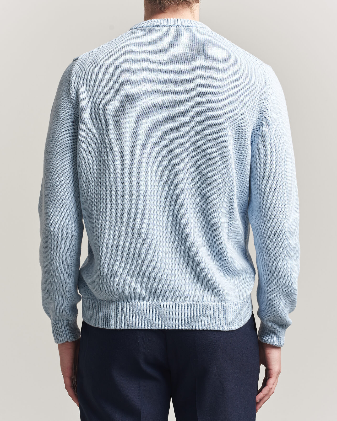 Homme | Pulls Et Tricots | Zanone | Soft Cotton Crew Neck Sweater Sky Blue