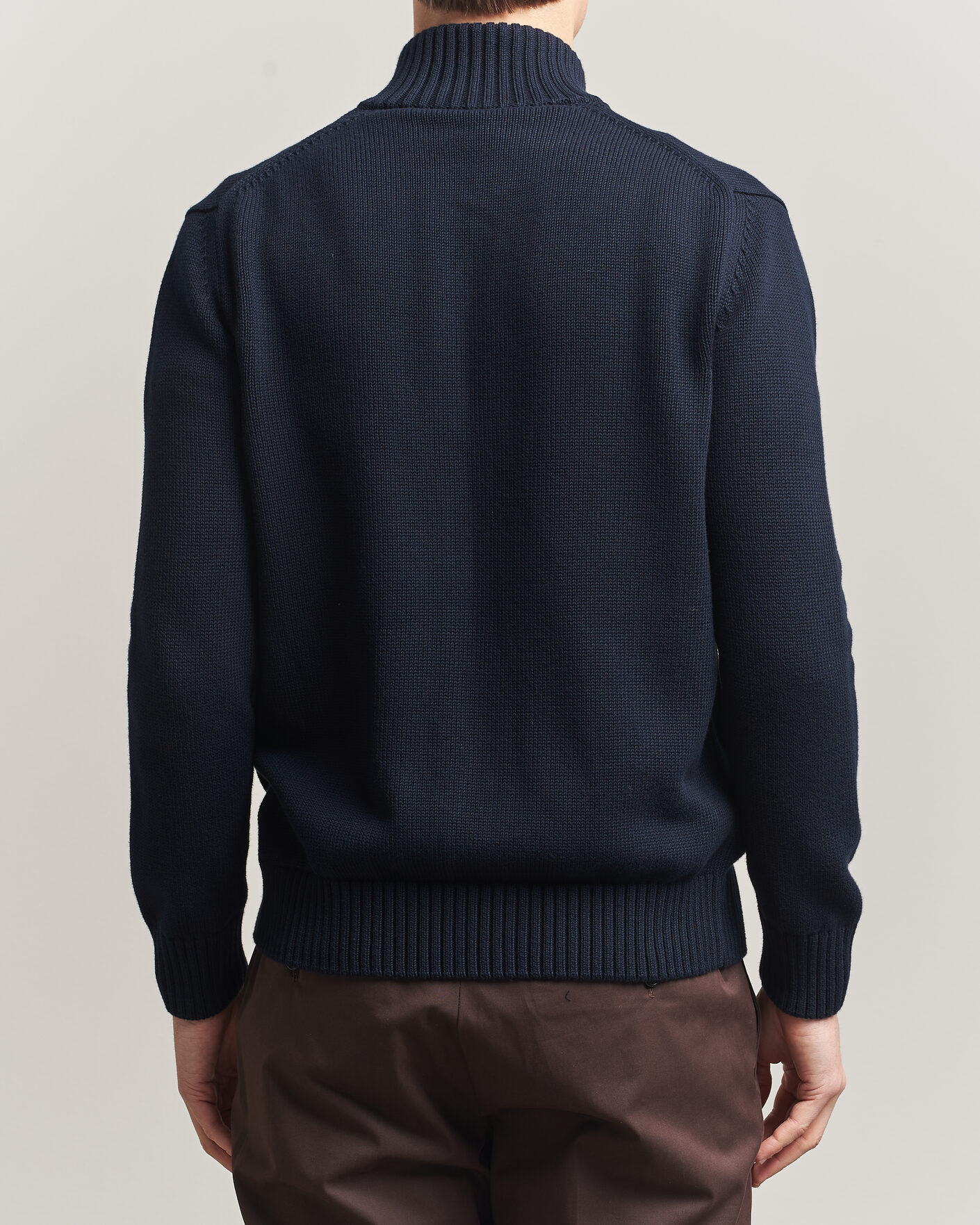 Homme | Pulls Et Tricots | Zanone | Soft Cotton Chioto Cardigan Navy