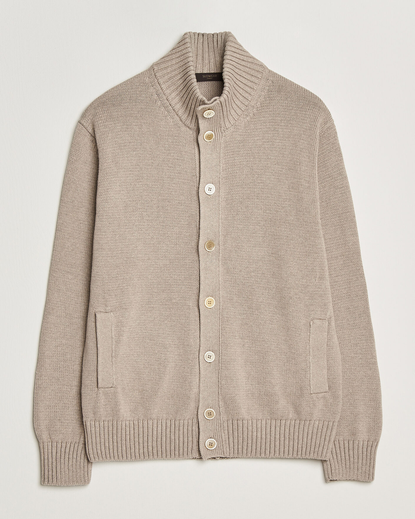 Homme | Pulls Et Tricots | Zanone | Soft Cotton Chioto Cardigan Taupe