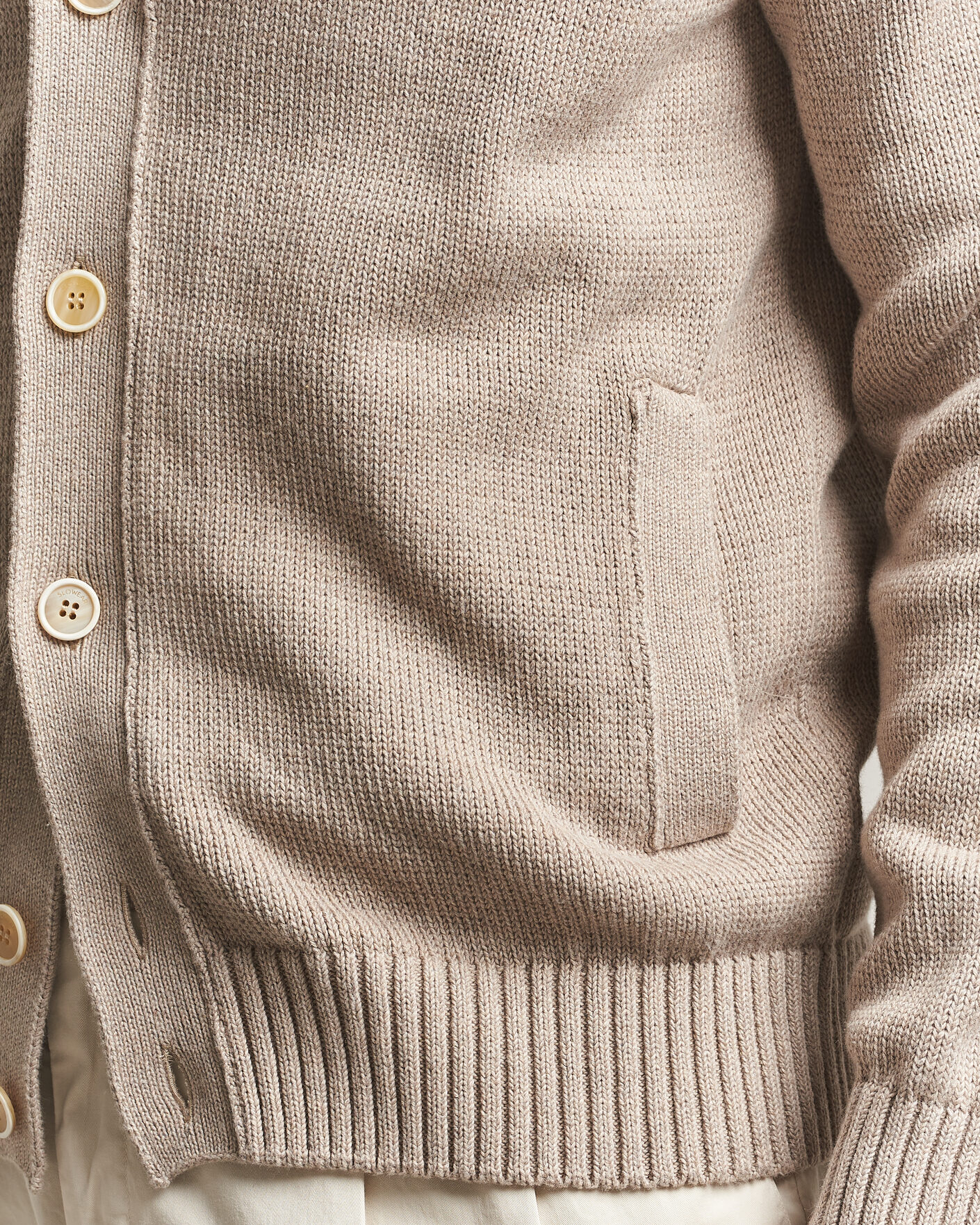 Homme | Pulls Et Tricots | Zanone | Soft Cotton Chioto Cardigan Taupe