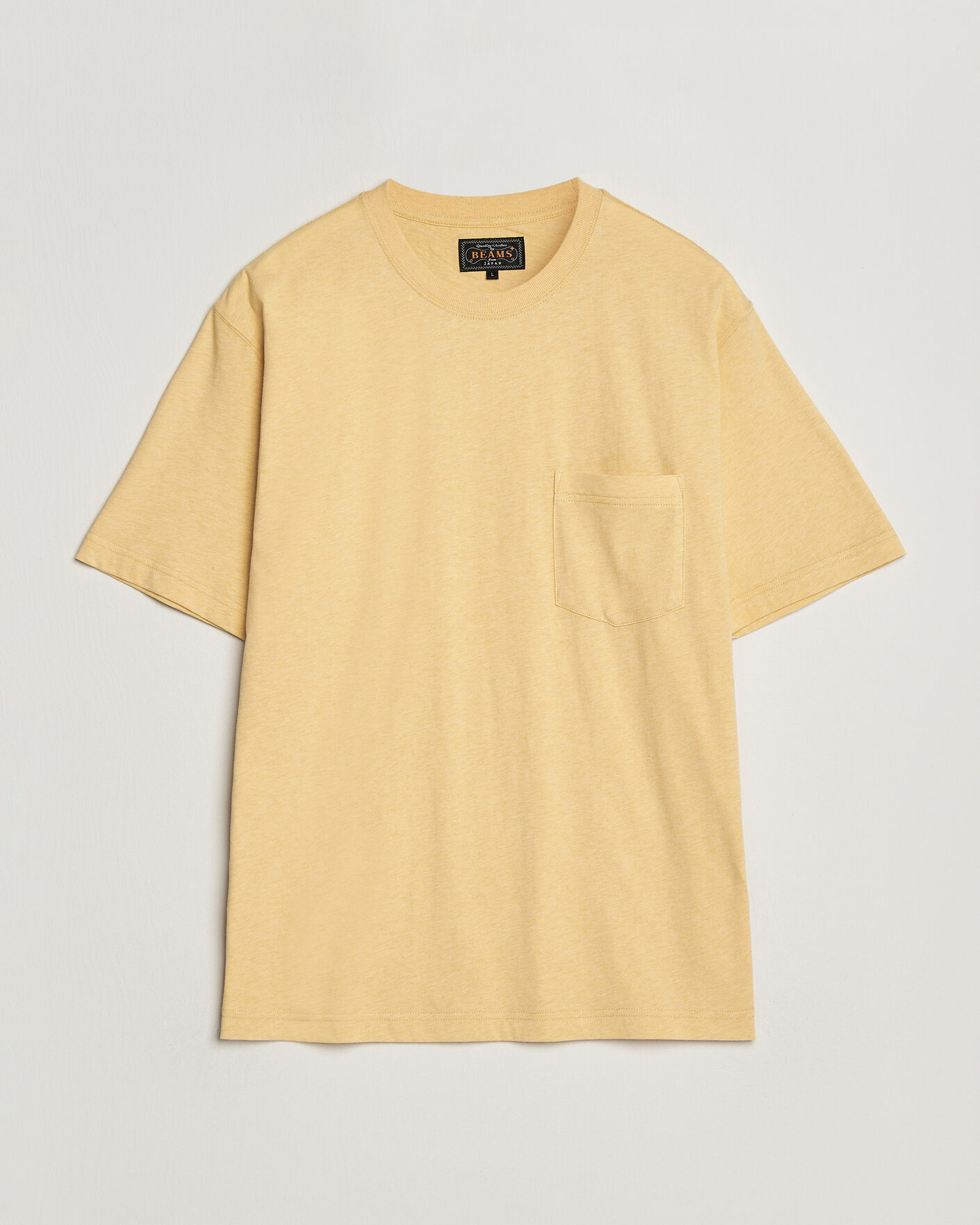 Homme | T-shirts | BEAMS PLUS | Pocket Tee Yellow