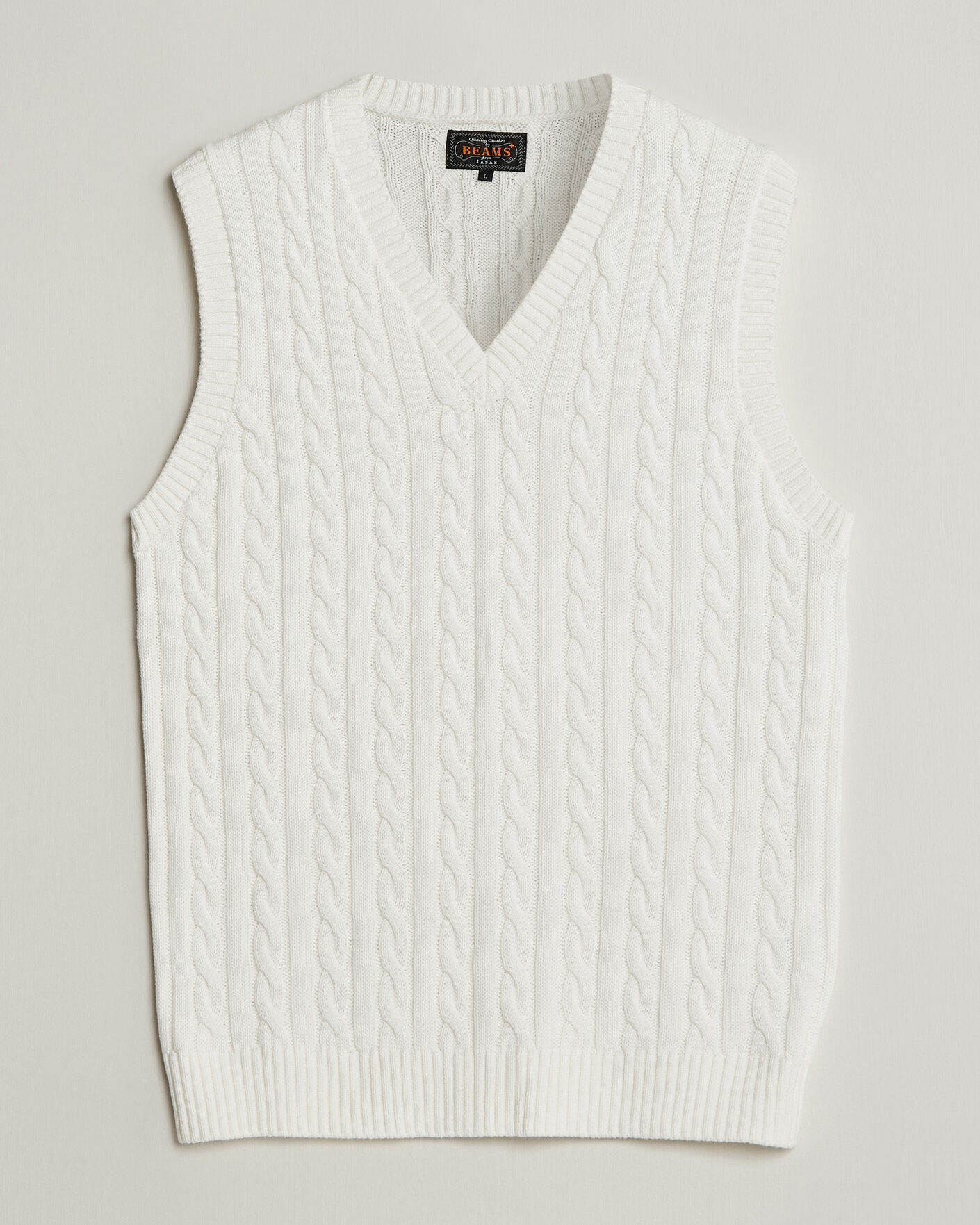 Homme | Pulls Et Tricots | BEAMS PLUS | Cable Knit Vest White